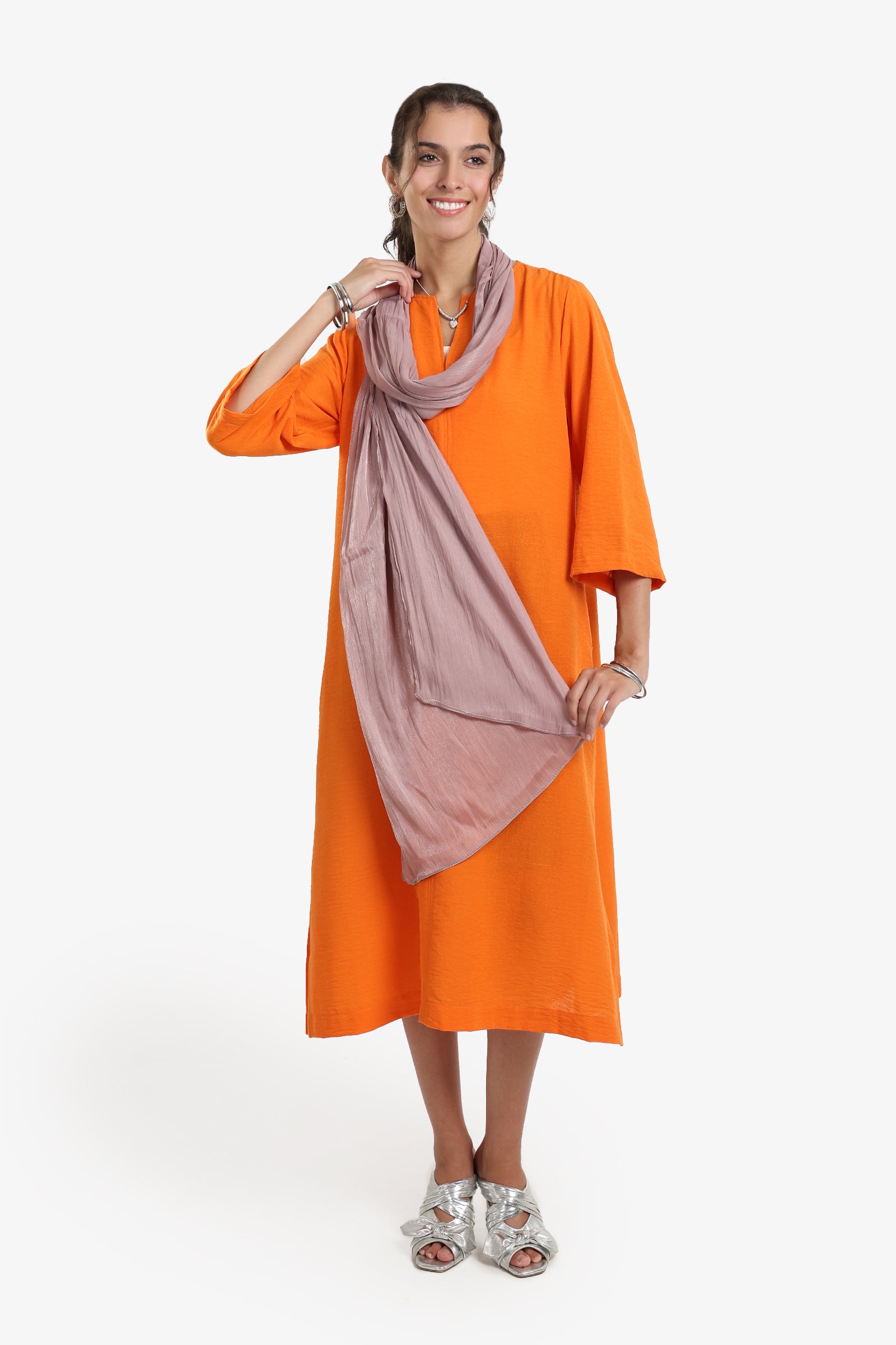 Cotton Organza Crinkle Scarf