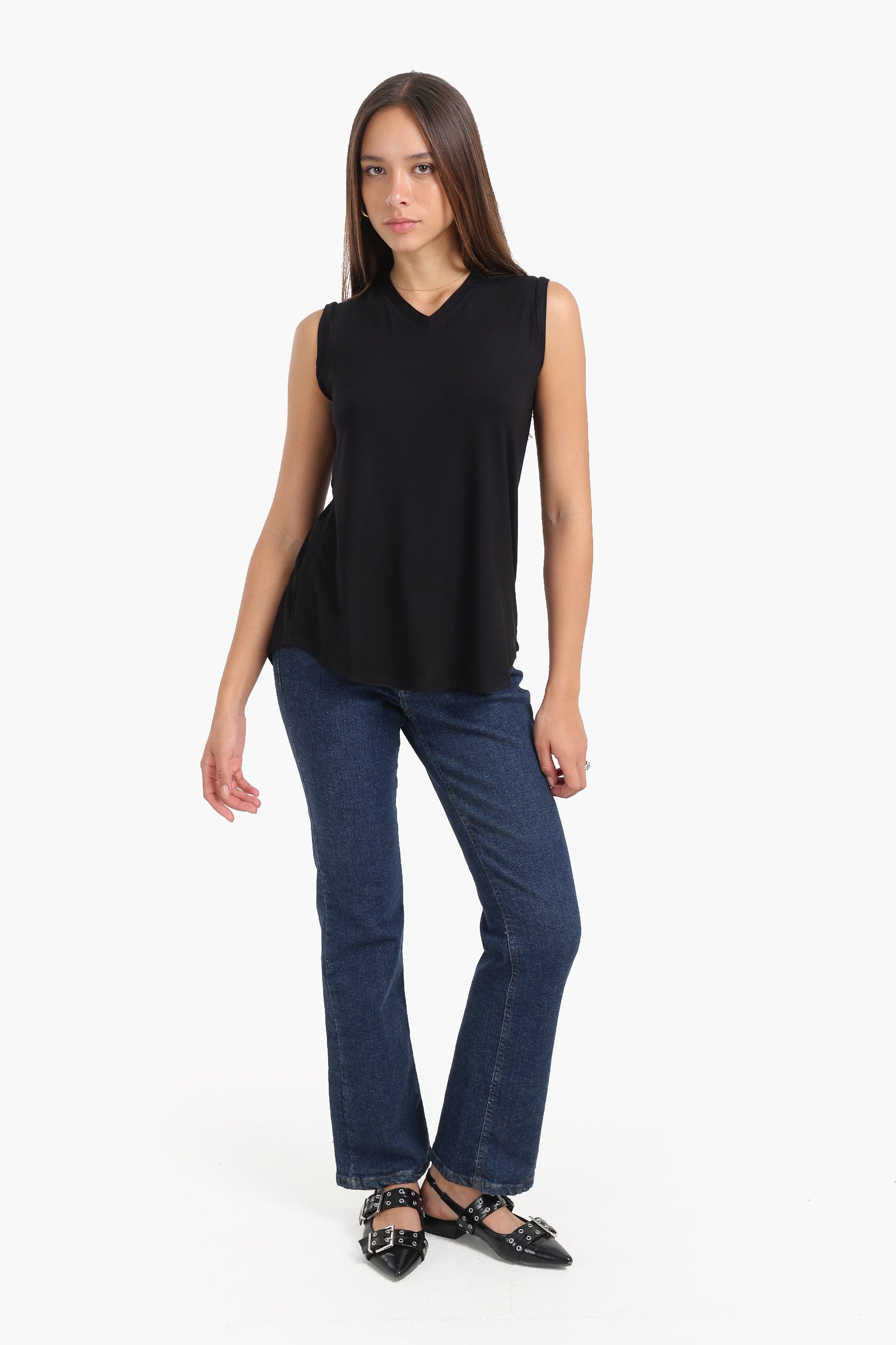 V-Neck Sleeveless T-Shirt