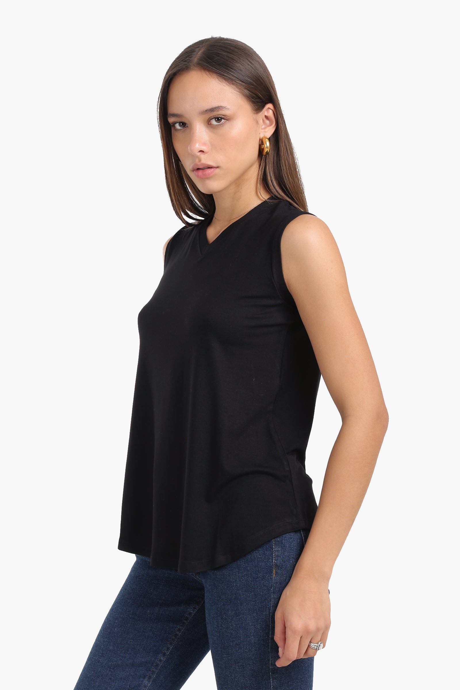 V-Neck Sleeveless T-Shirt