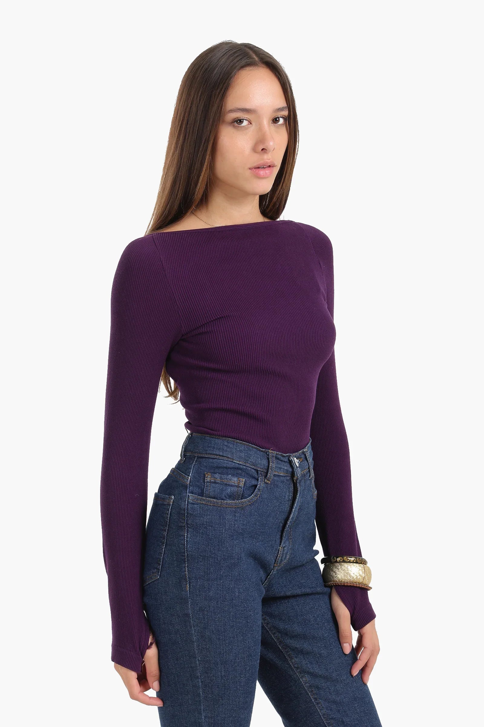 Seamless Microfiber Backless Top