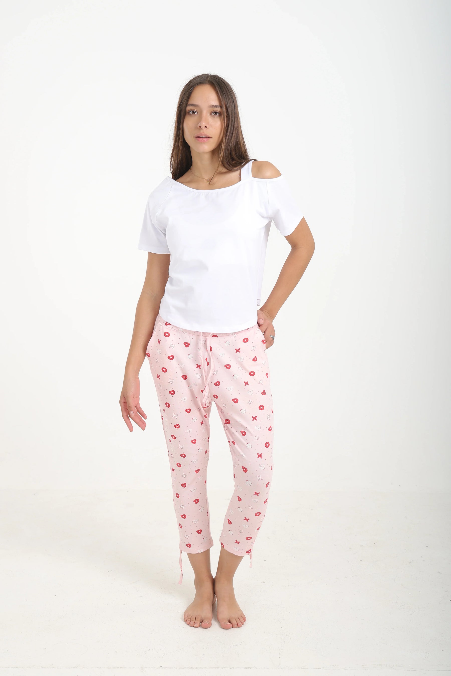 Pyjama Set with Capri Pants