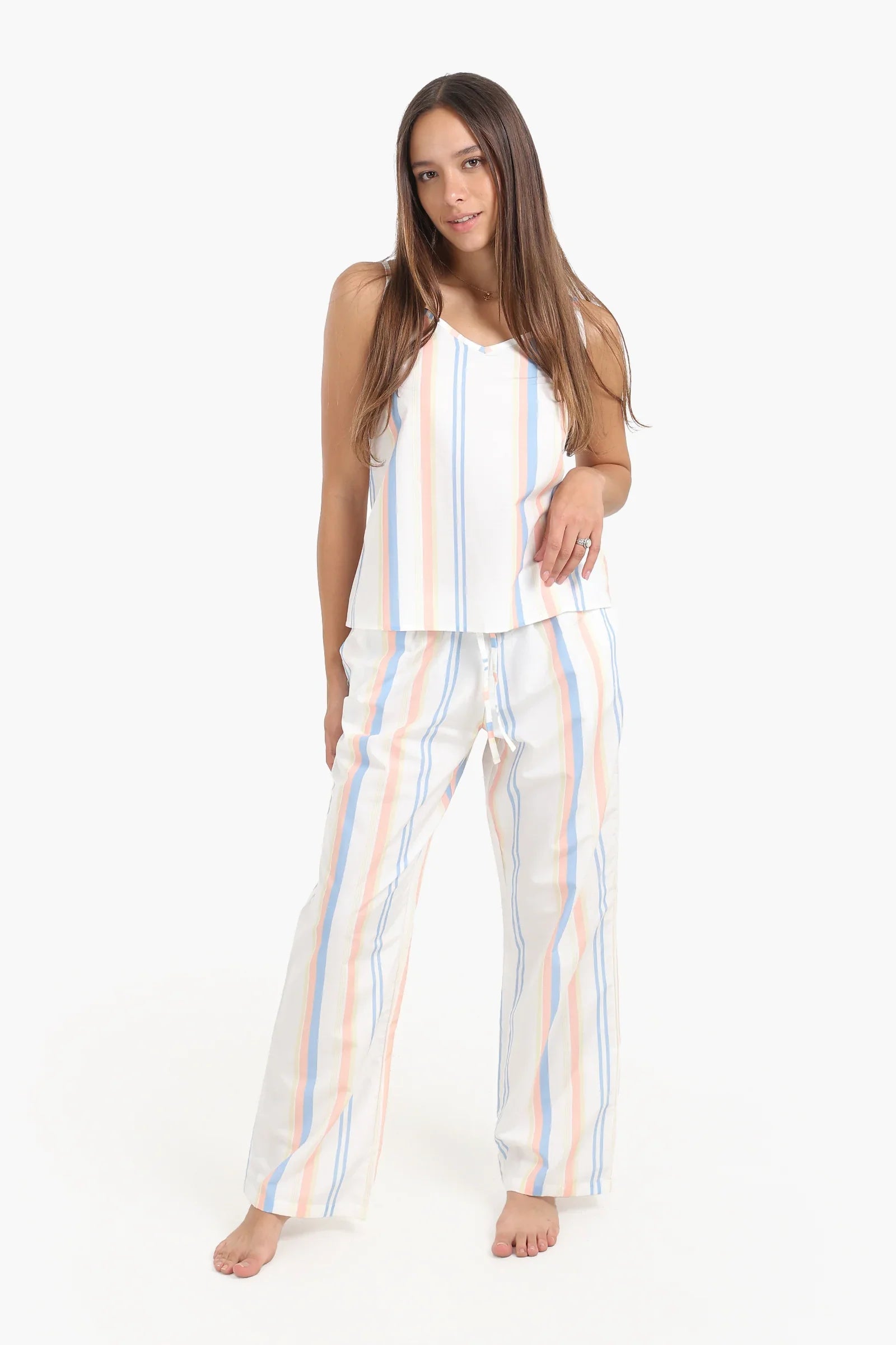 Colored Stripes Pyjama Set