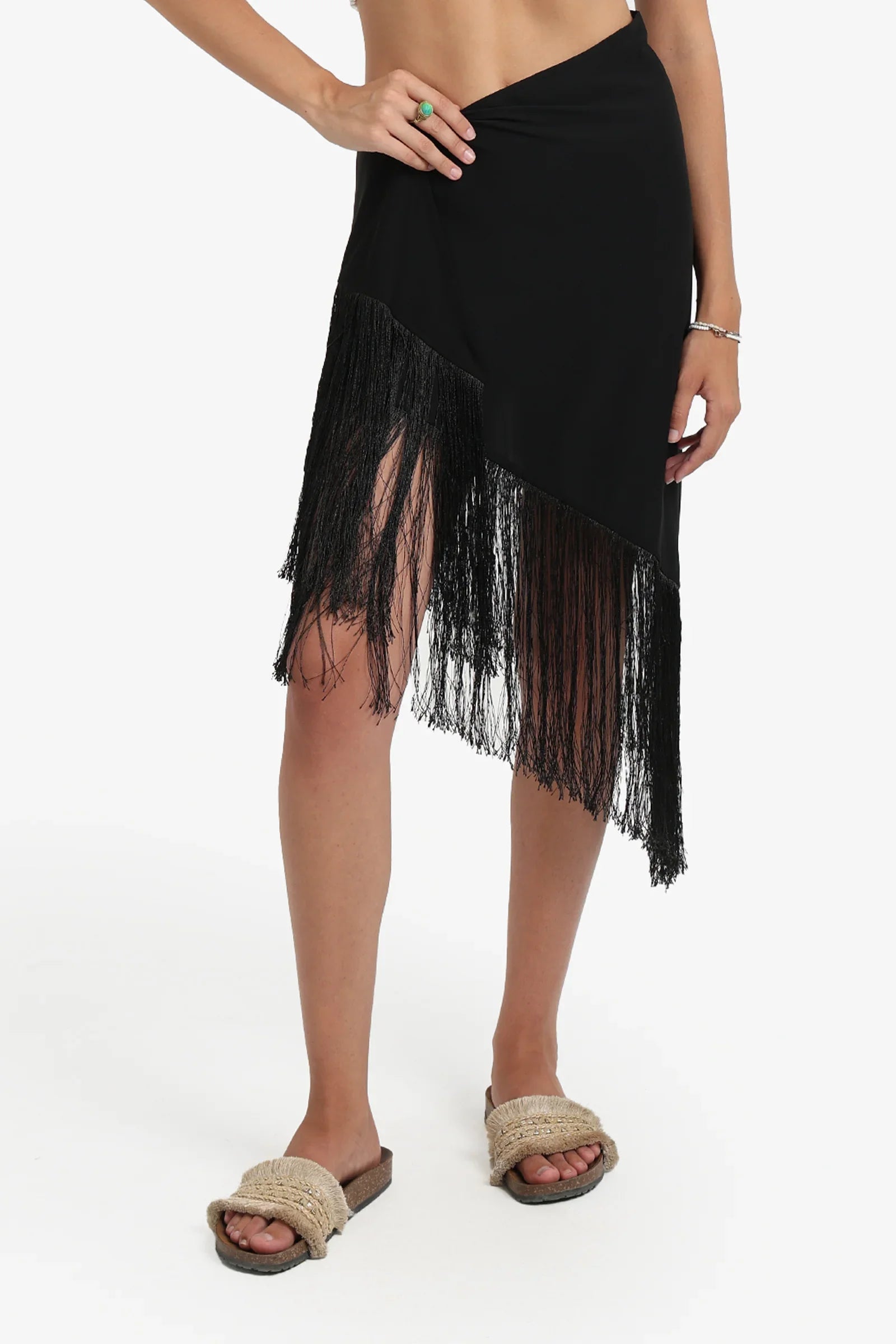Fringe Beach Sarong Wrap