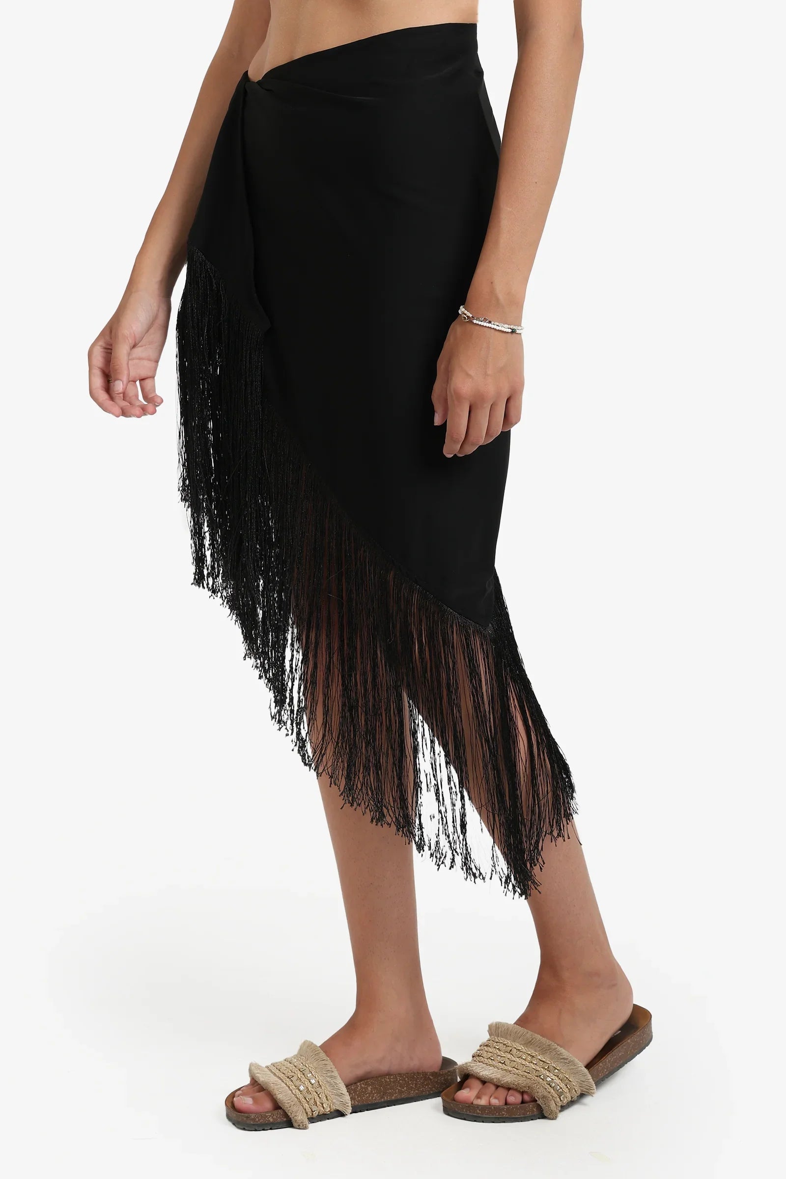 Fringe Beach Sarong Wrap