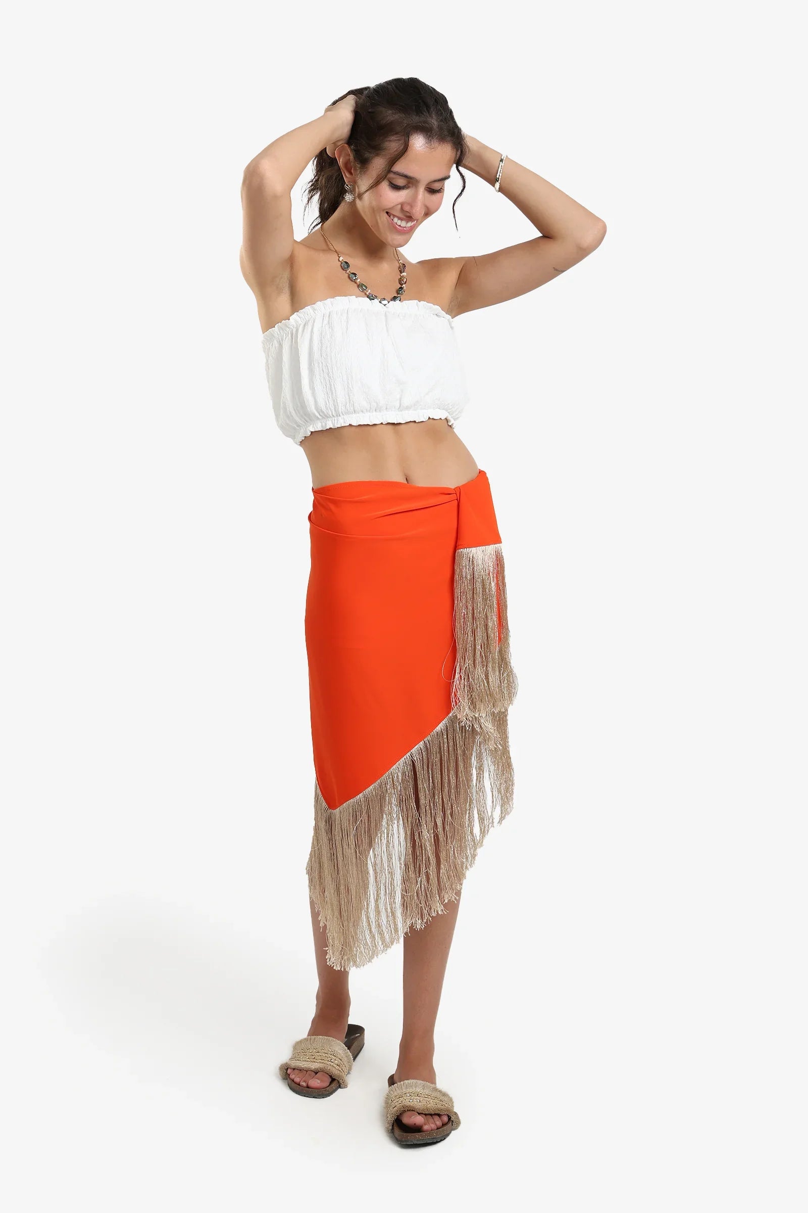 Fringe Beach Sarong Wrap