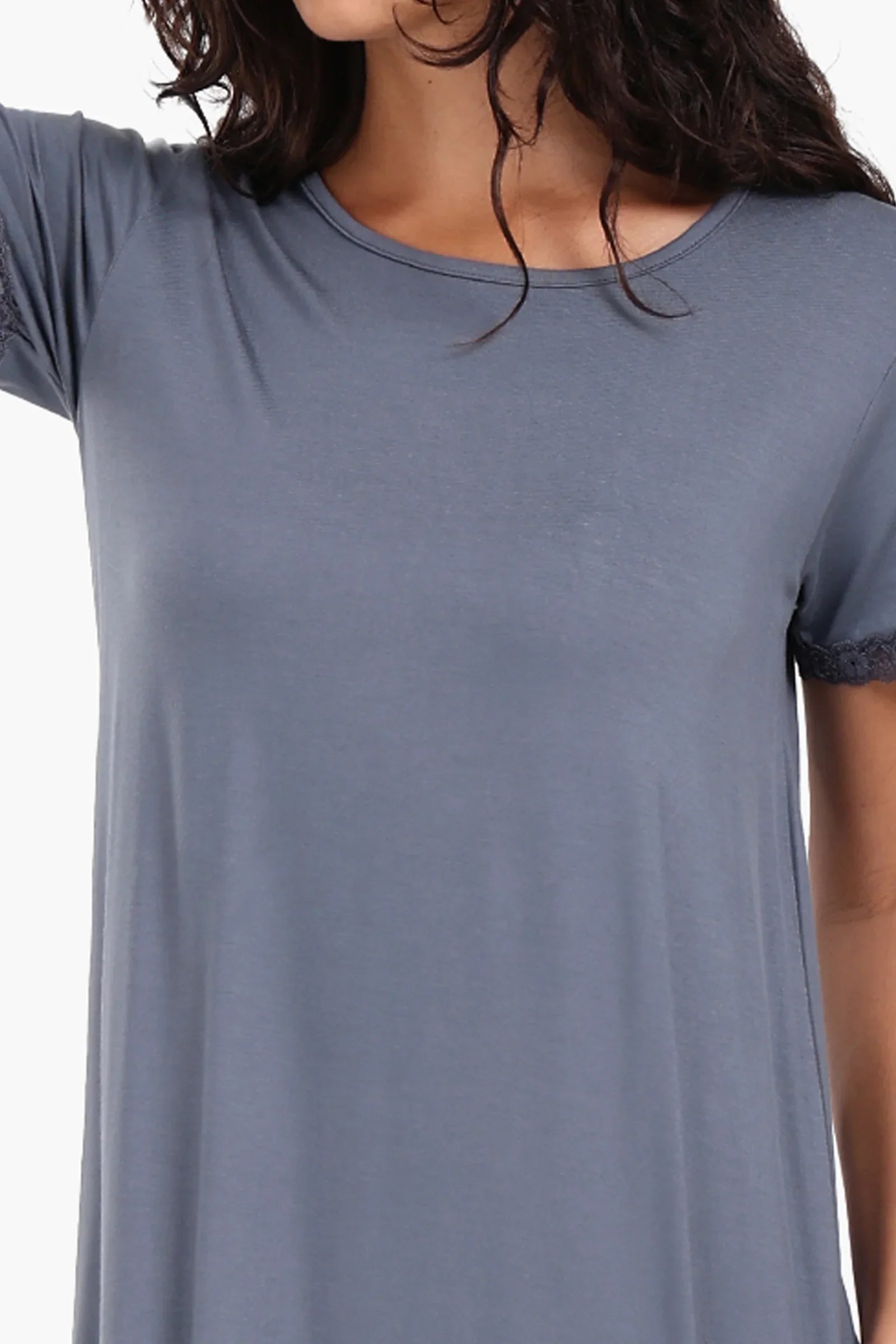 Lightweight Nightgown with Lace