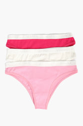Pack of 3 Colored Bikini Panties