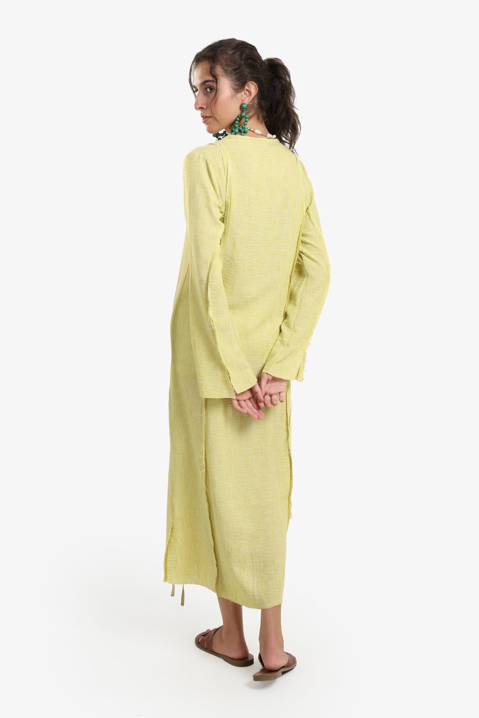 Plunge V-Neck Beach Dress