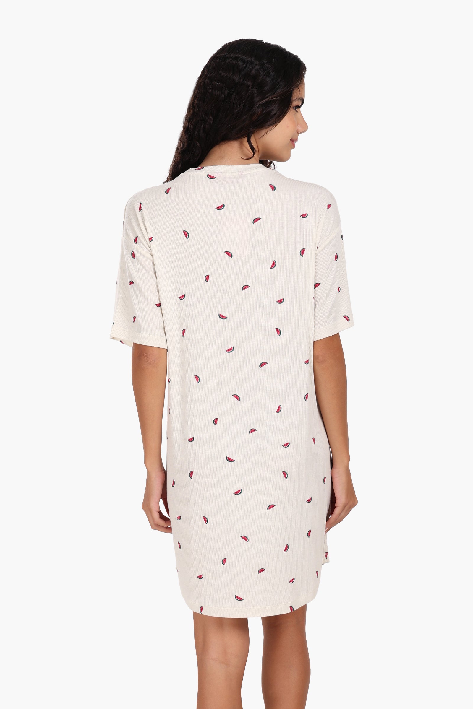Watermelon Print Viscose Nightgown