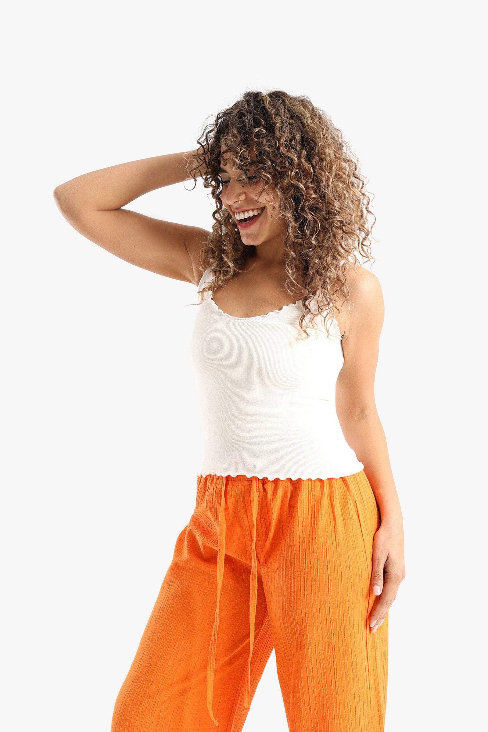 Ribbed Cami Top - Carina - كارينا