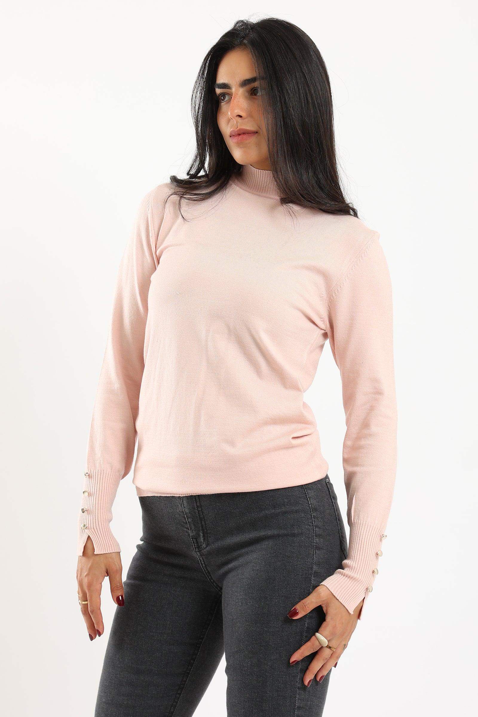 4 Buttoned Sleeves Pullover - Carina - كارينا