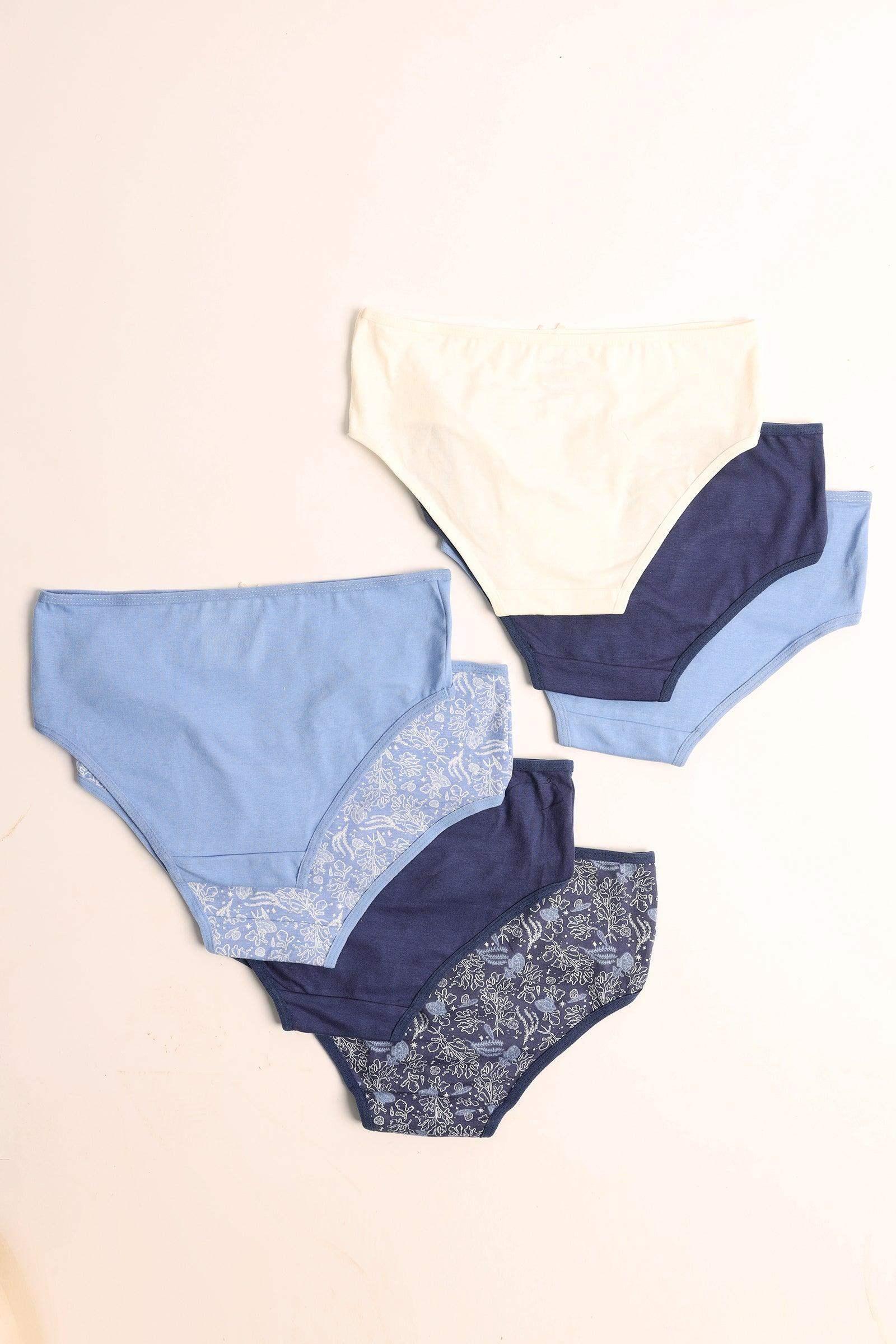 Pack of 7 Colored Brief Panties - Carina - كارينا