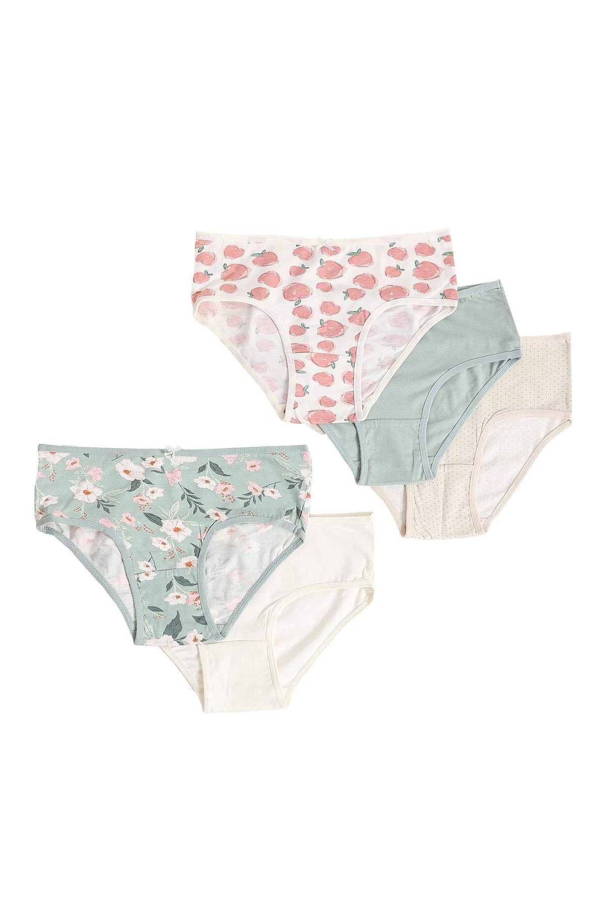 Pack of 5 Colored Brief Panties - Carina - كارينا