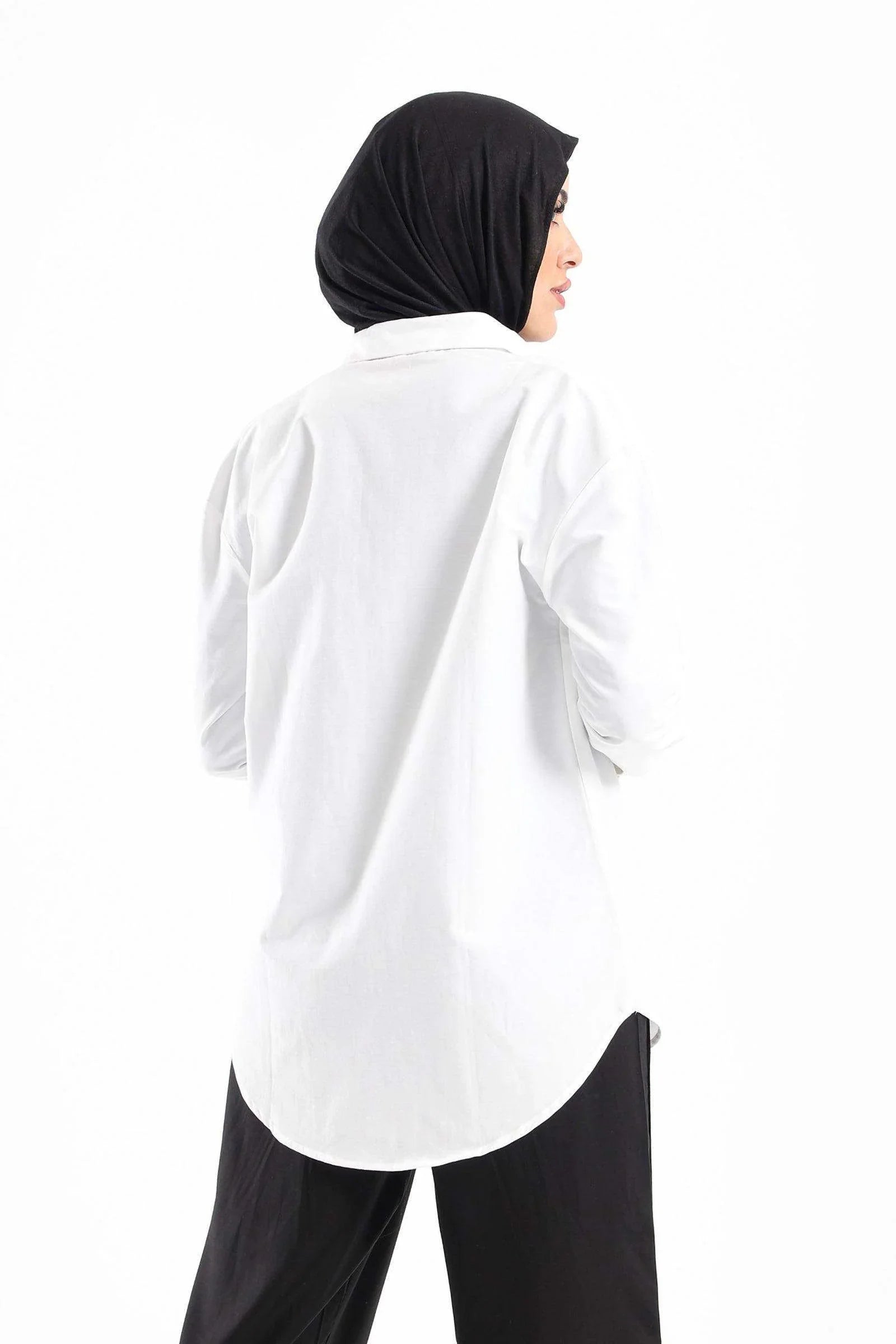 Printed Chest Pocket Shirt - Carina - كارينا