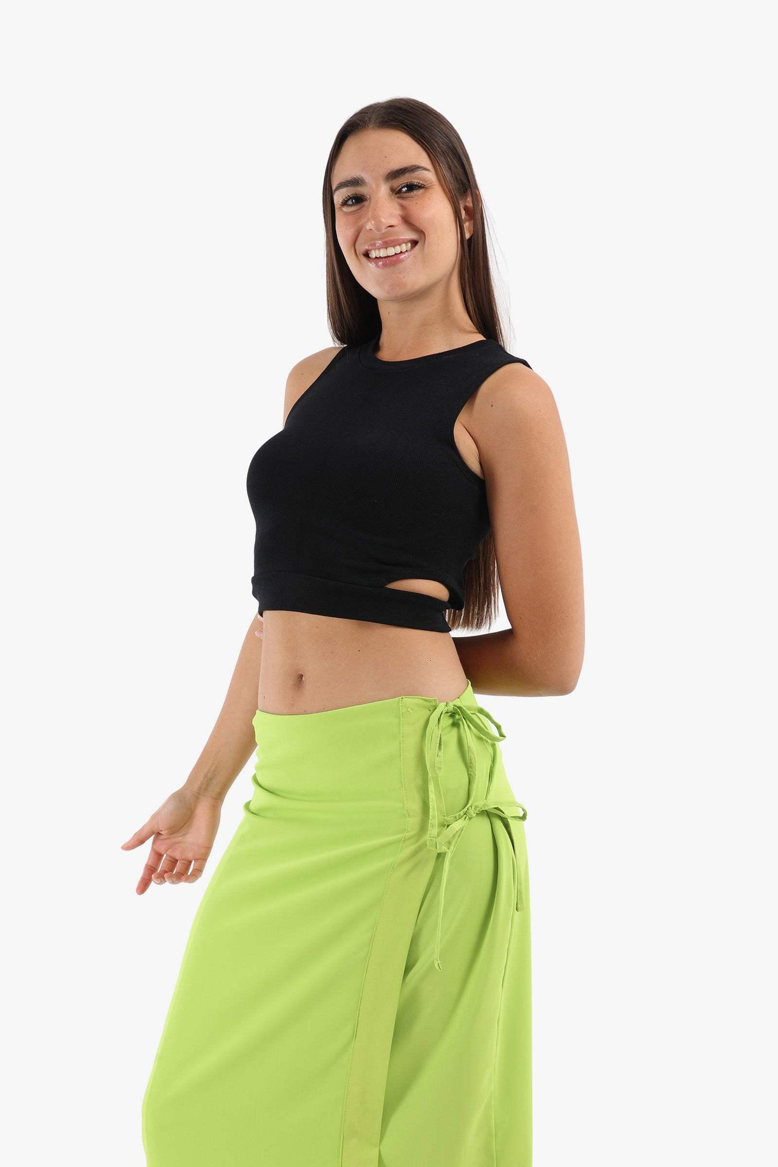 Ribbed Top with Cut Out Sides - Carina - كارينا