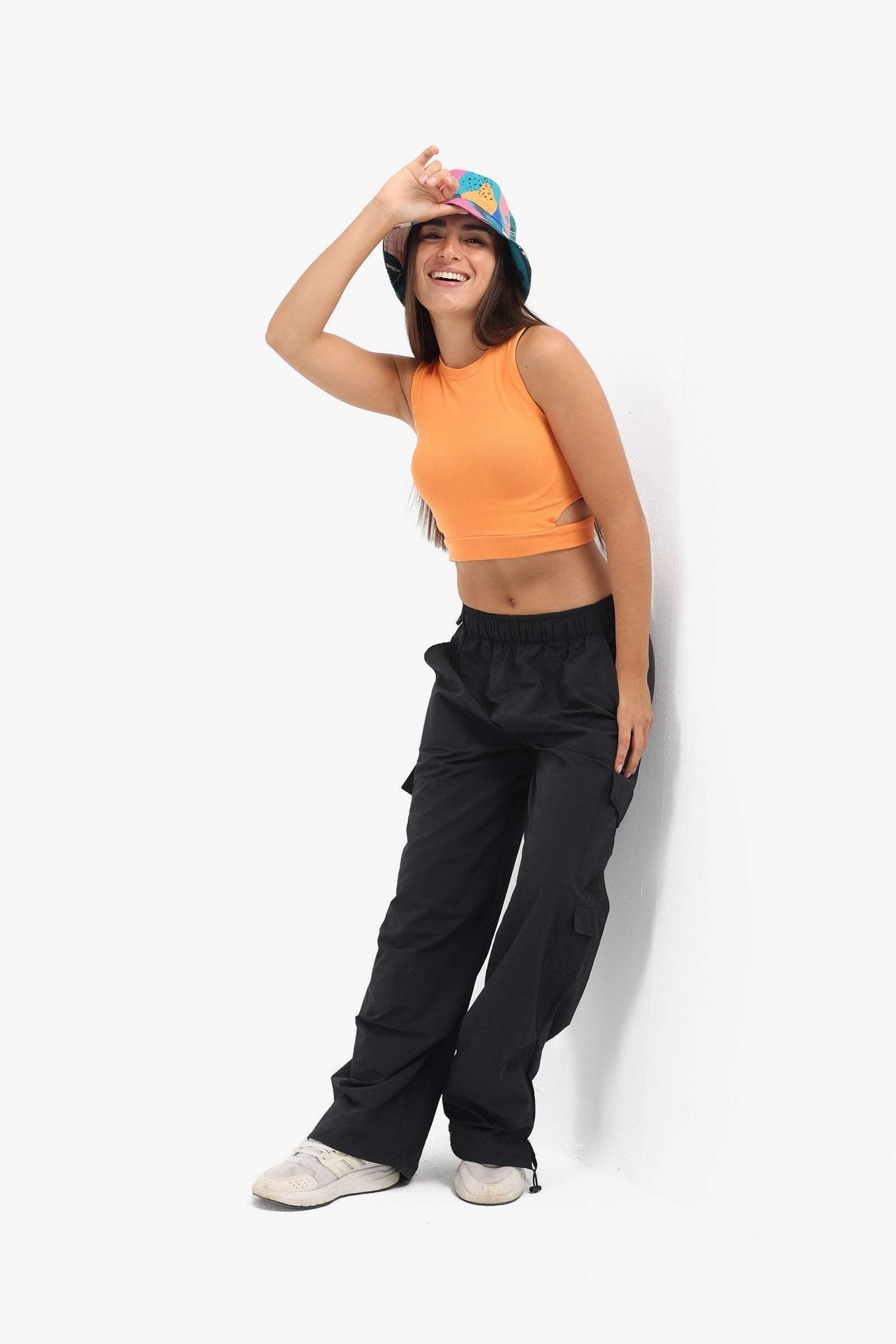 Ribbed Top with Cut Out Sides - Carina - كارينا