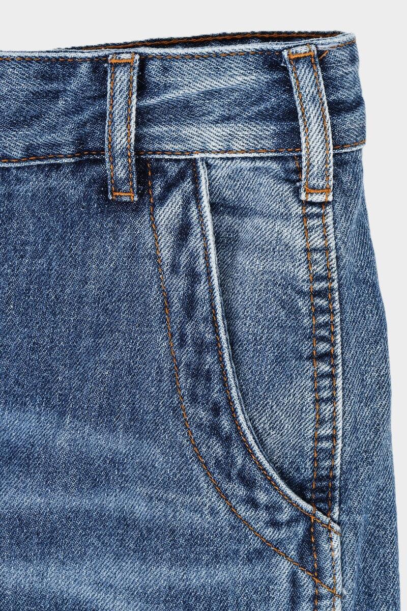 High Waist Washed Jeans