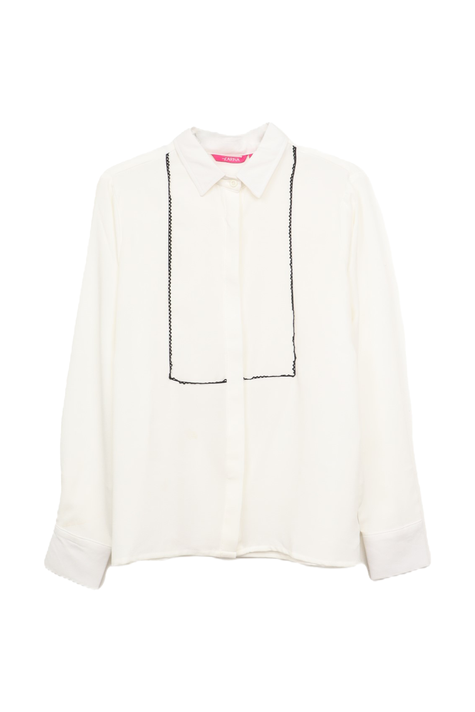 قميص بخطوط أمامية مخيطة