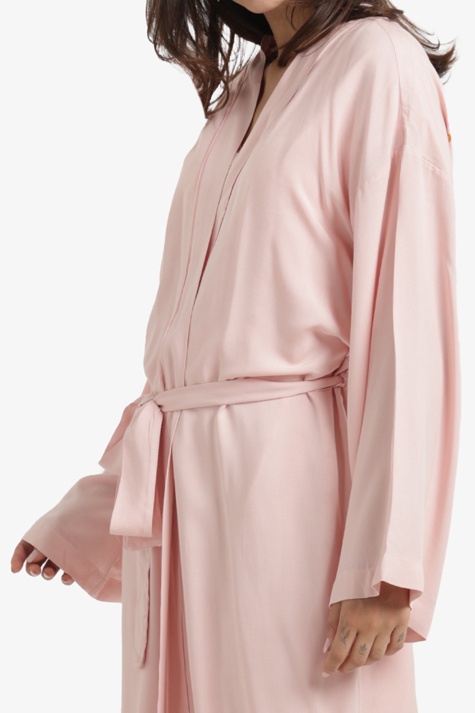 Printed Back Viscose Robe