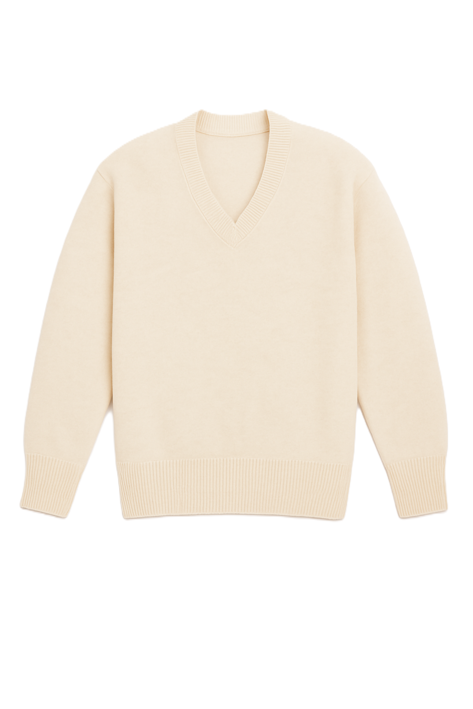 Knitted Ribbed Trim Pullover