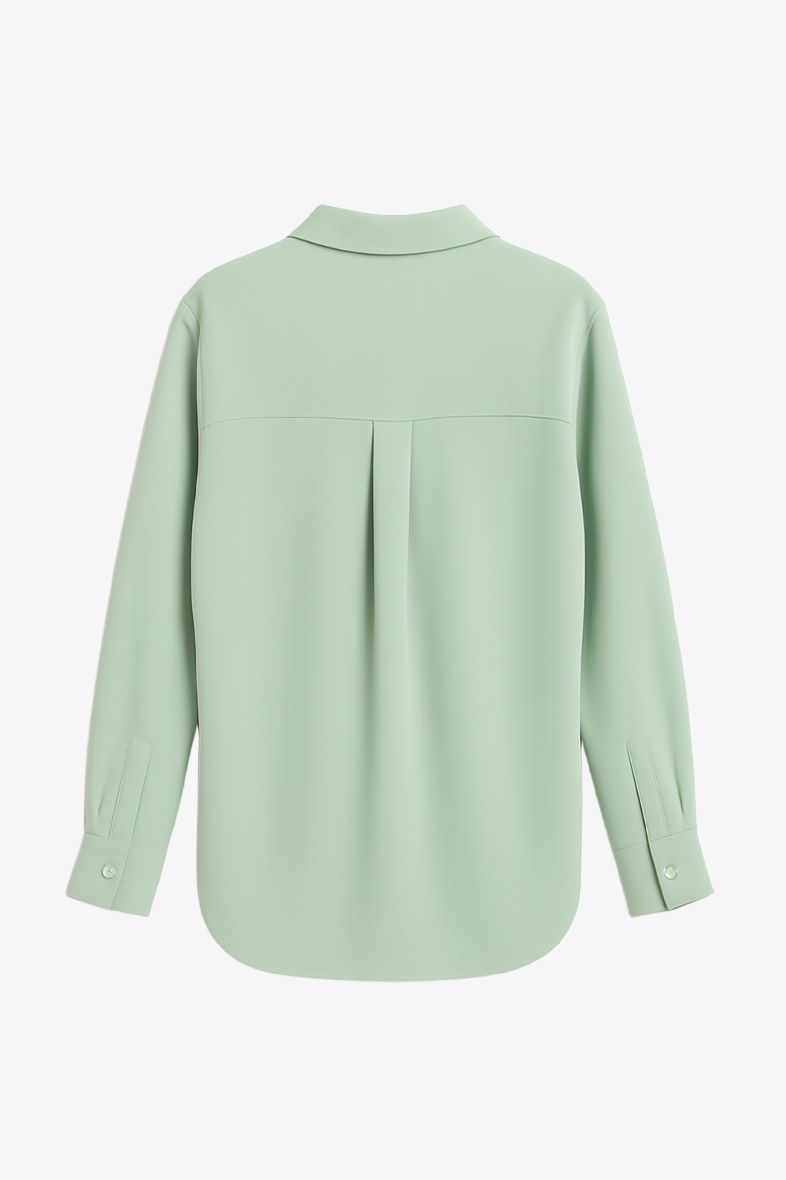 قميص عملي بحافة دائرية