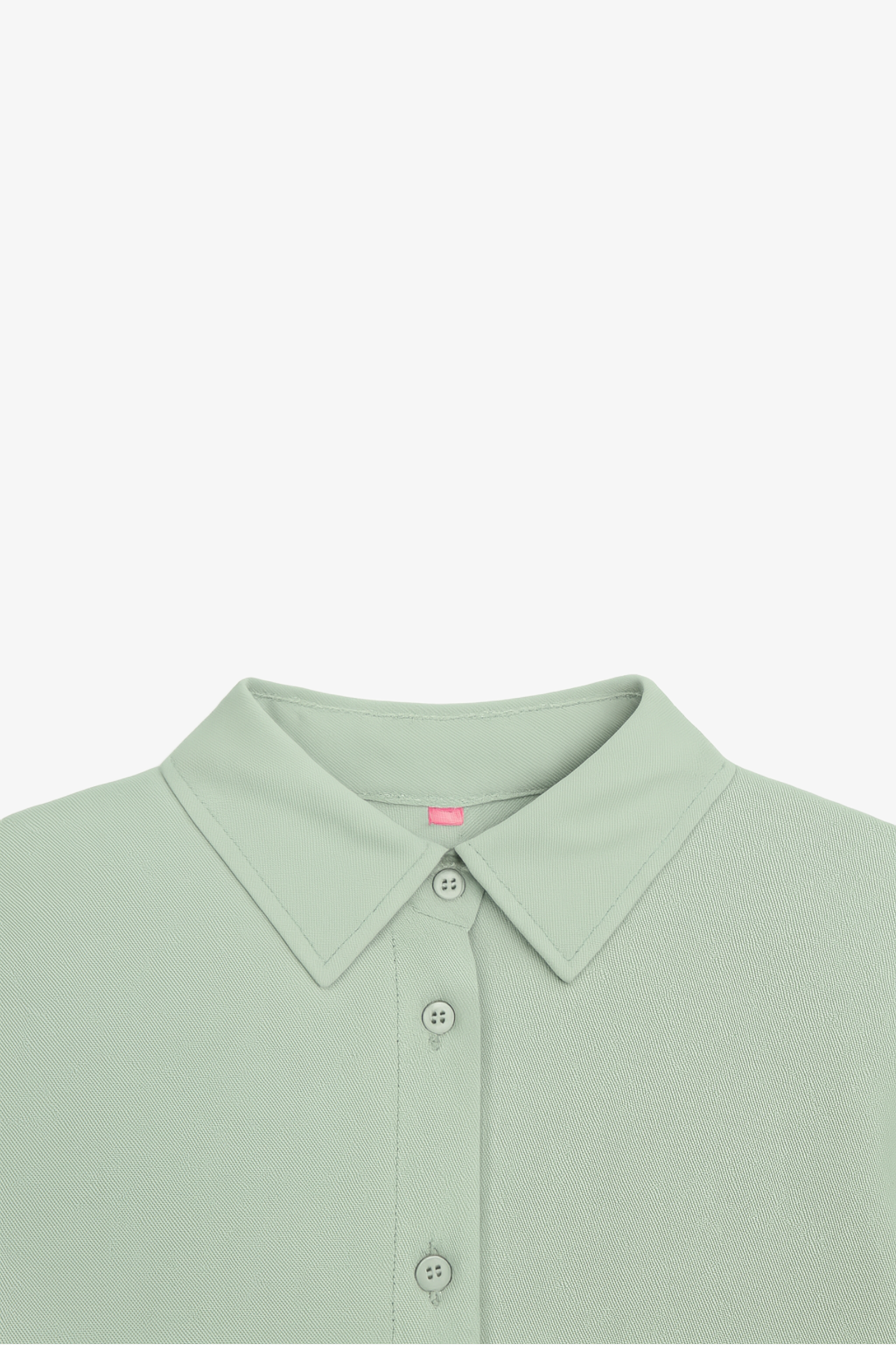 قميص عملي بحافة دائرية