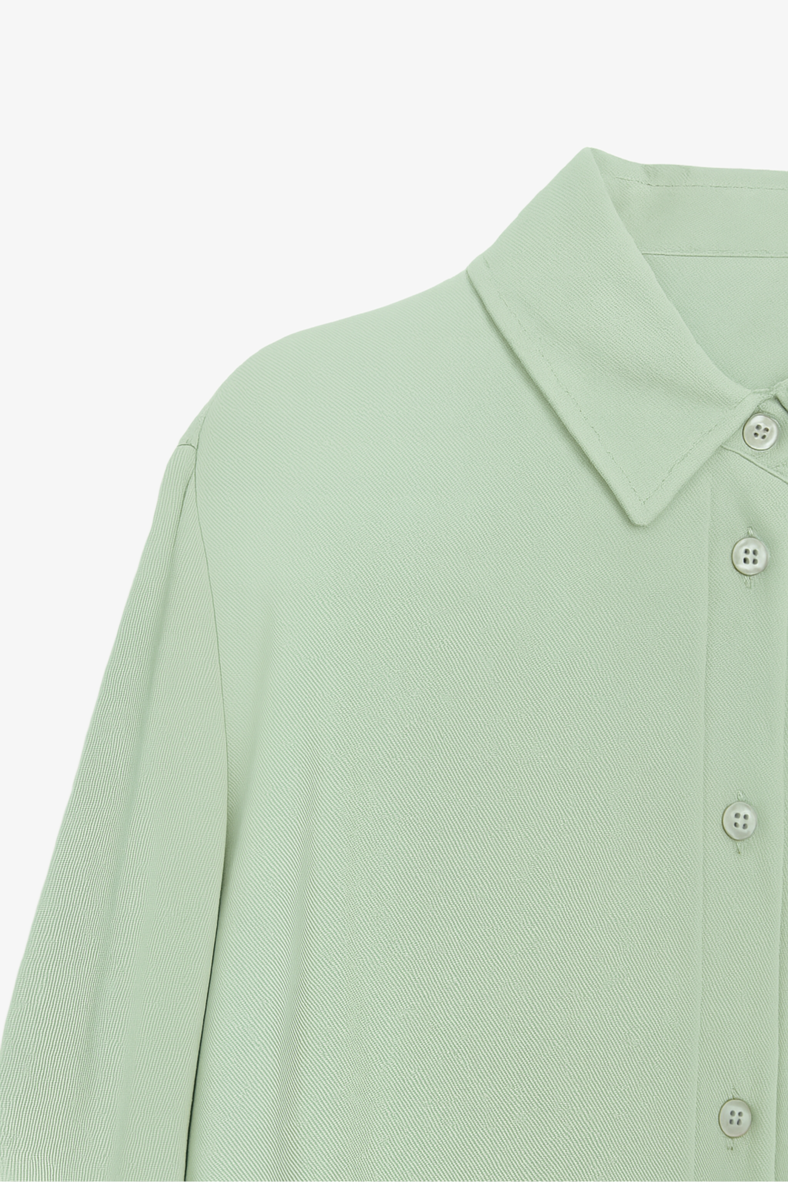 قميص عملي بحافة دائرية