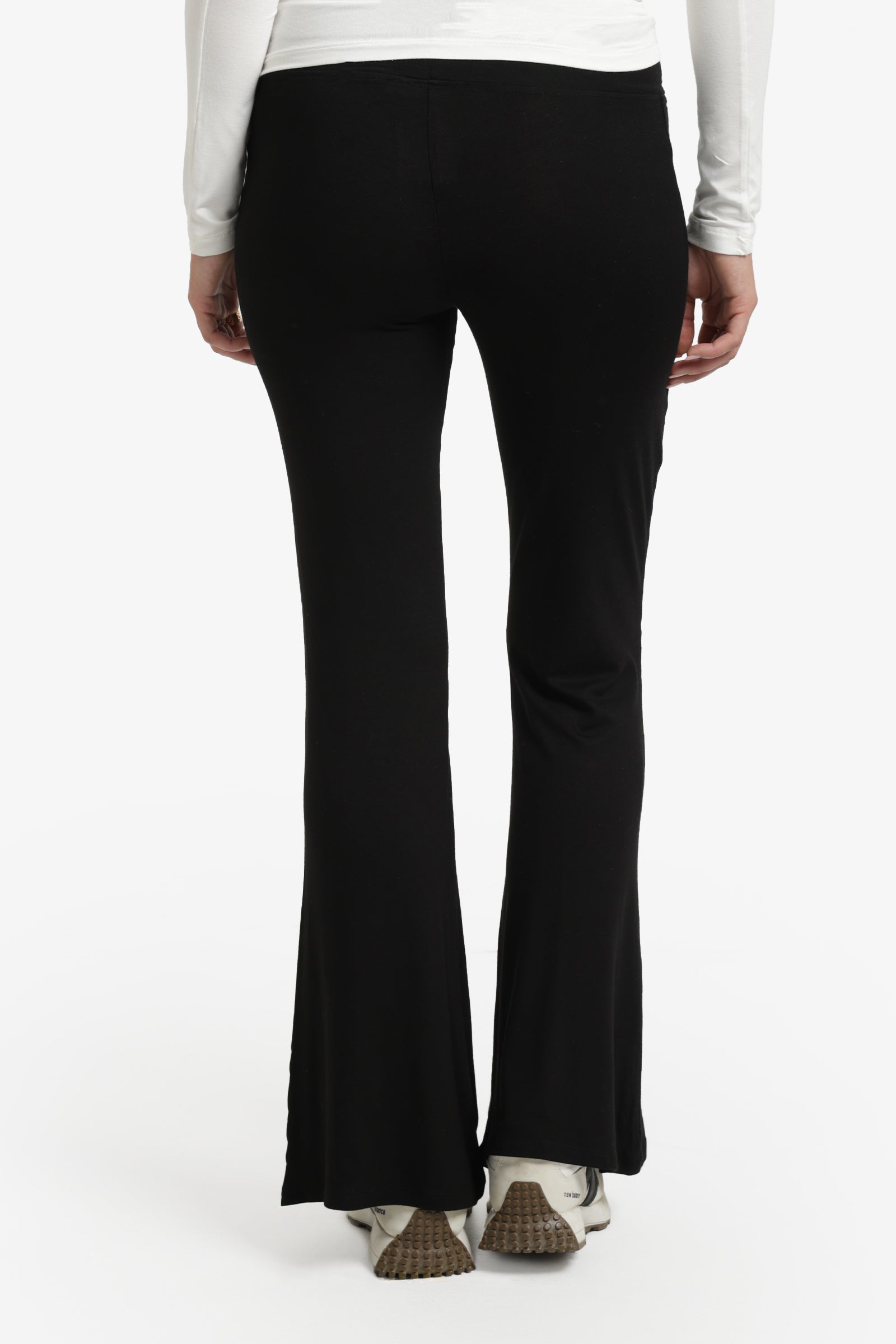 Elastic Waist Flare Pants