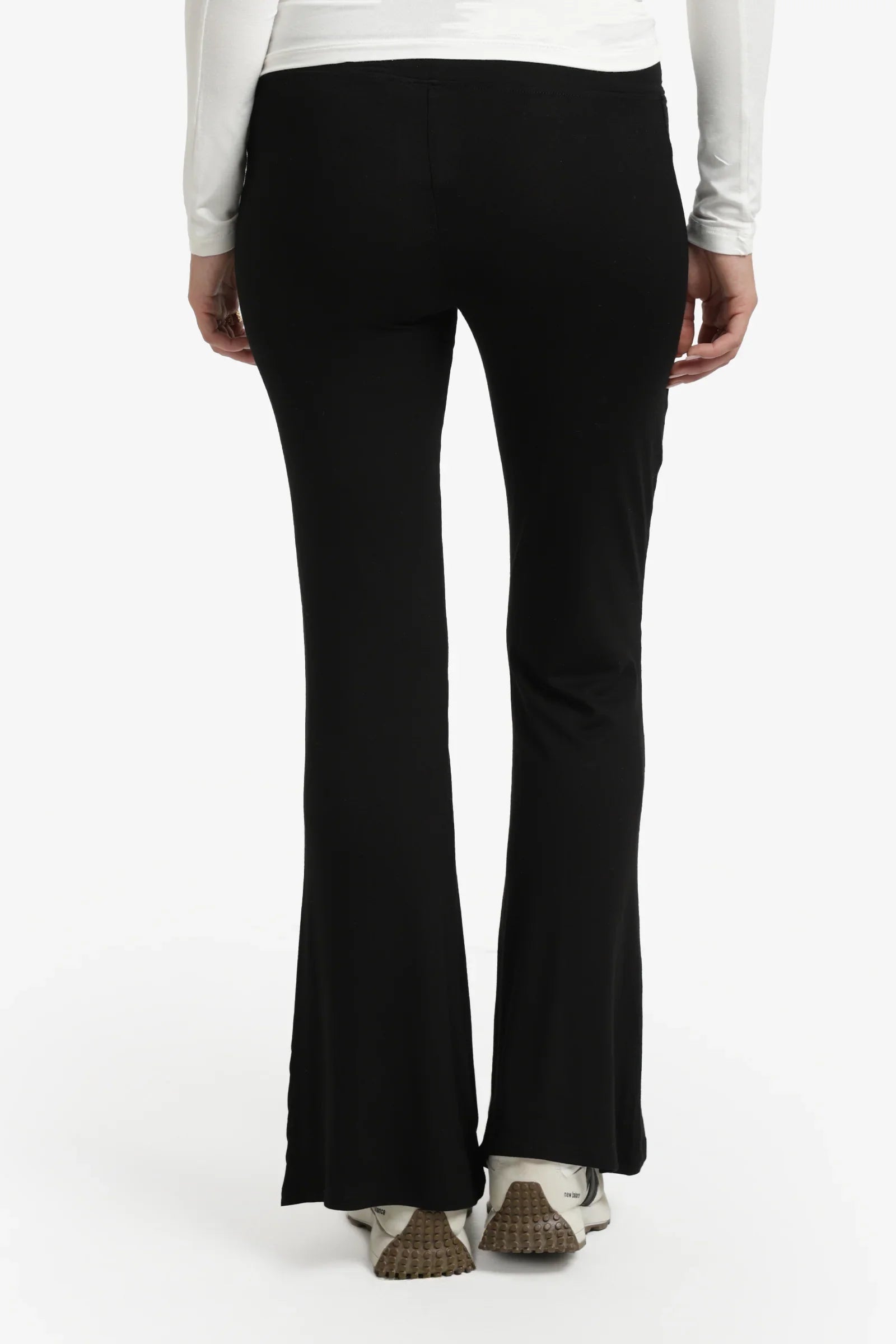 Elastic Waist Flare Pants