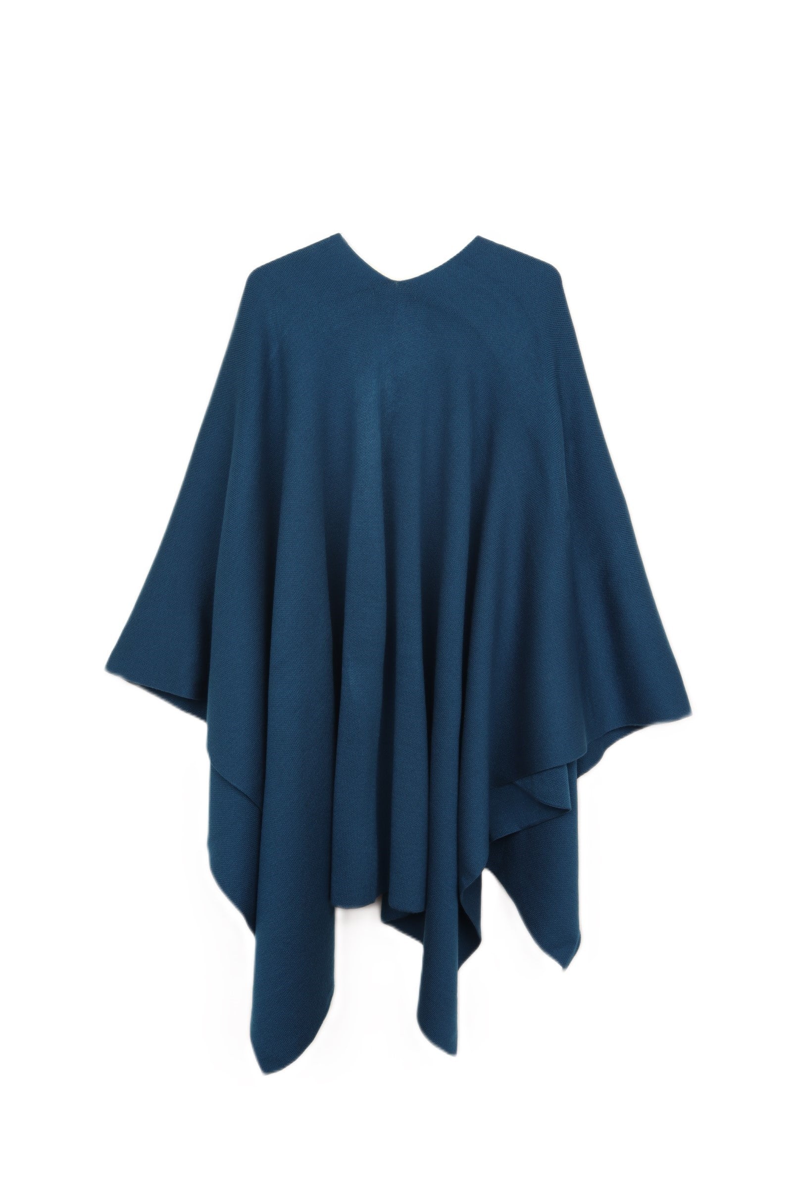 Knitted Poncho with Pockets