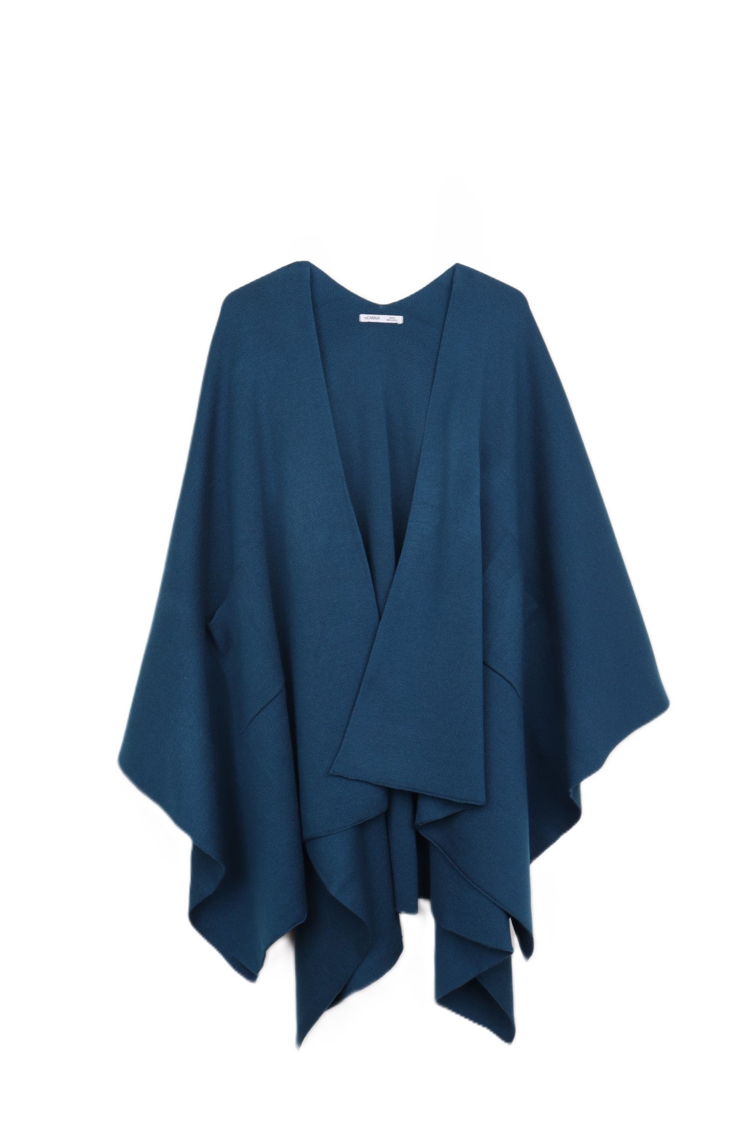 Knitted Poncho with Pockets