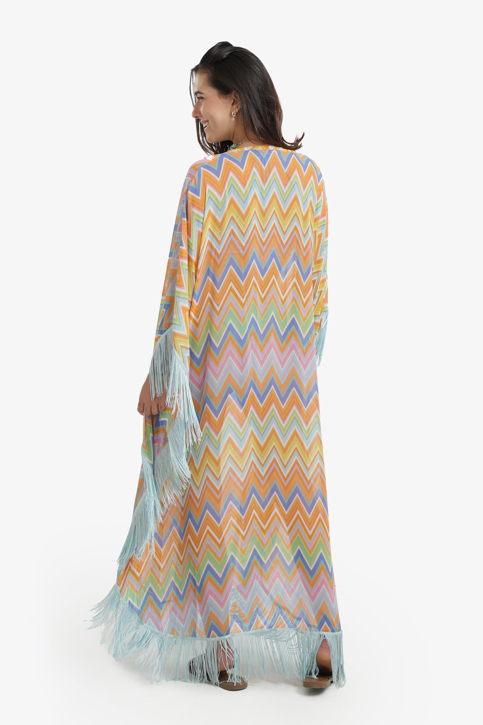 Relaxed Zigzag Beach Dress
