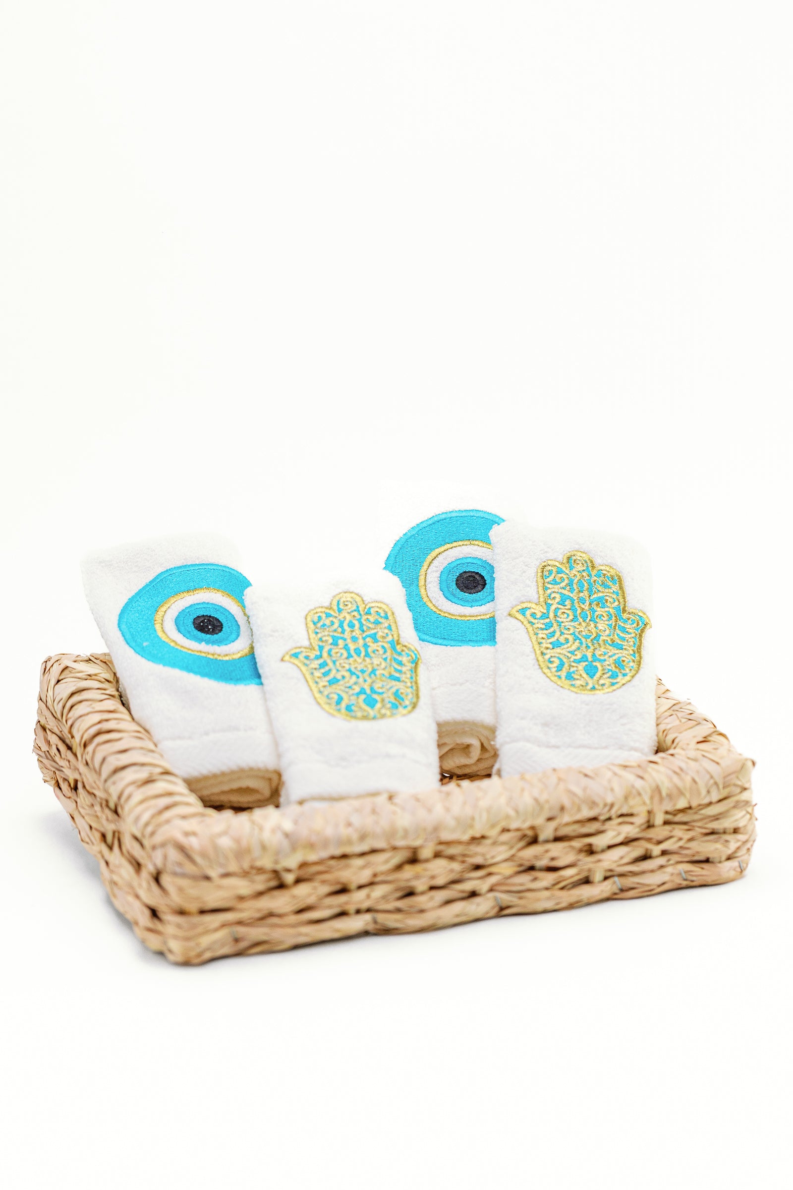 Hamsa & Evil Eye Towels (Pack of 4)