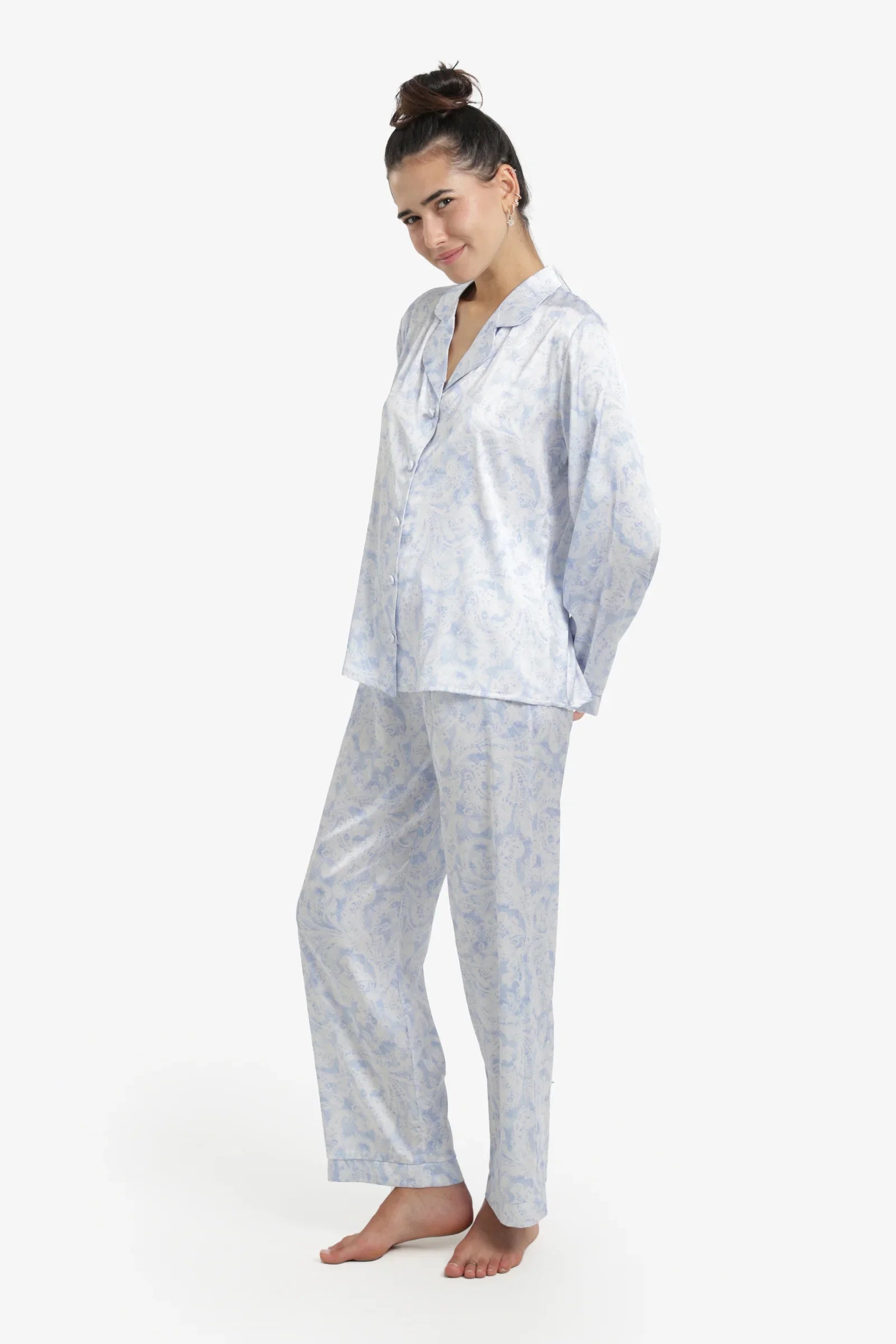 Blue & White Pyjama Set