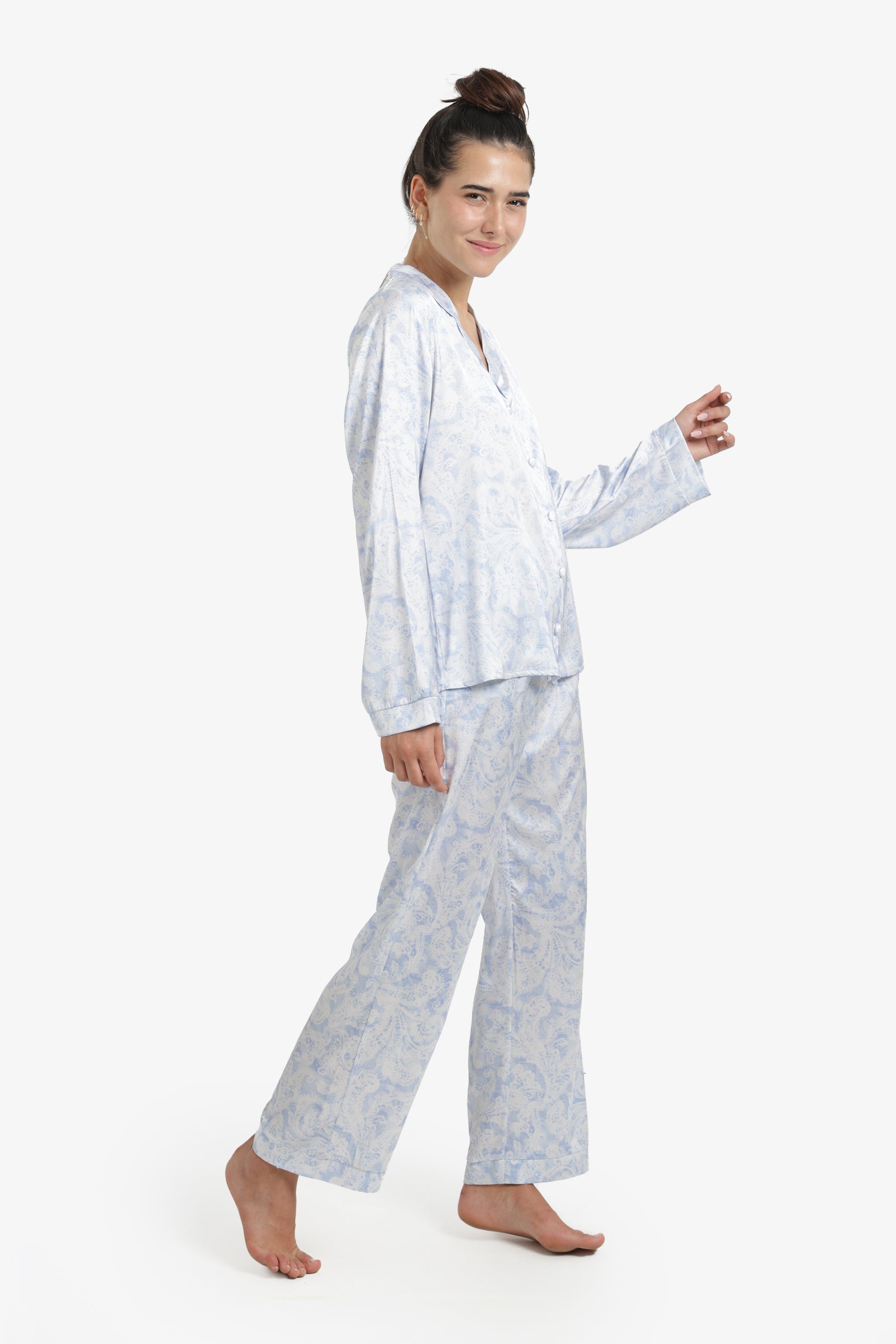 Blue & White Pyjama Set