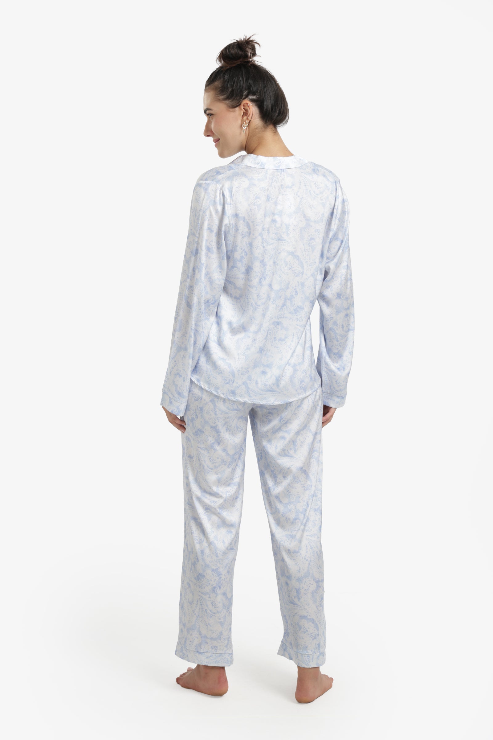 Blue & White Pyjama Set