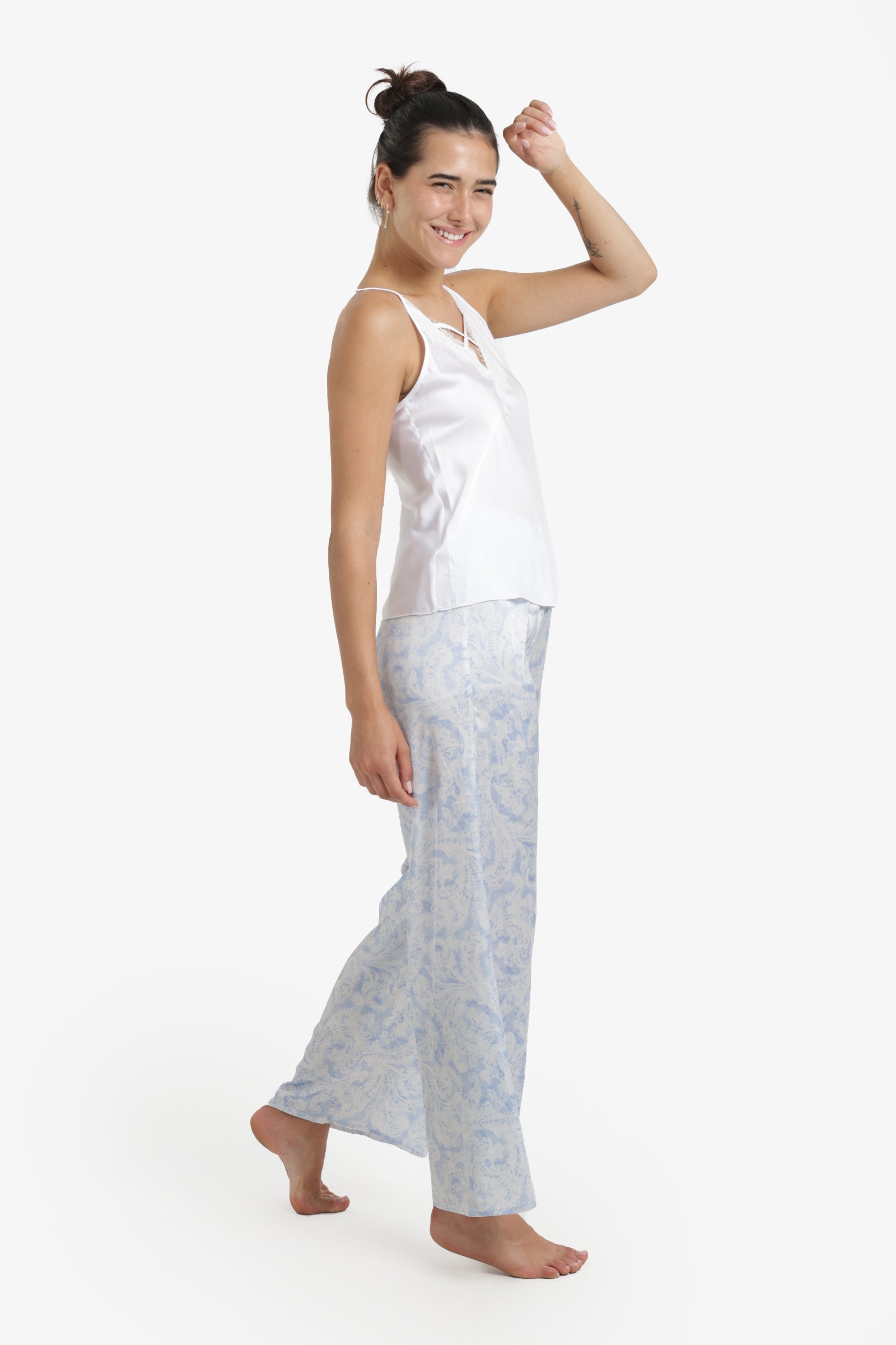Criss-Cross V-Neck Pyjama Set