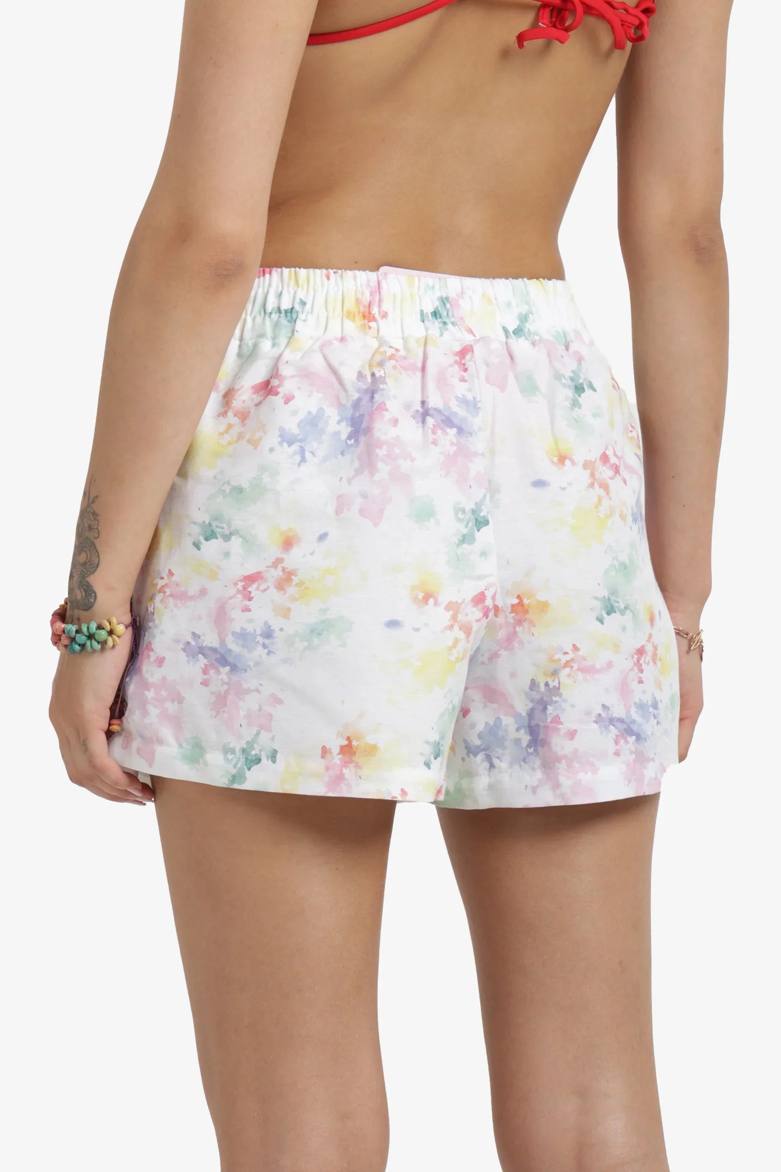 Colored Printed Beach Shorts