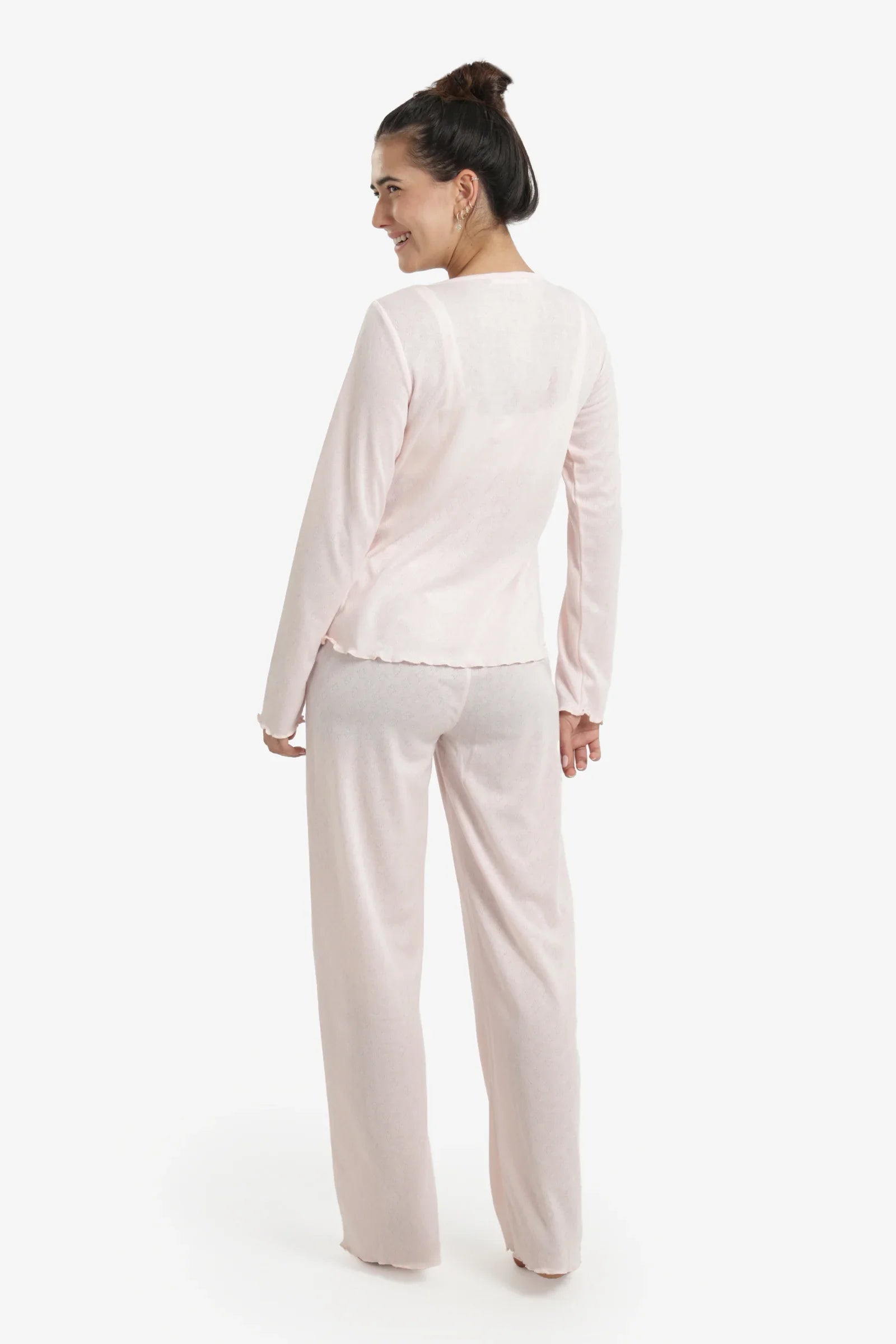 Self Pattern Pyjama Set