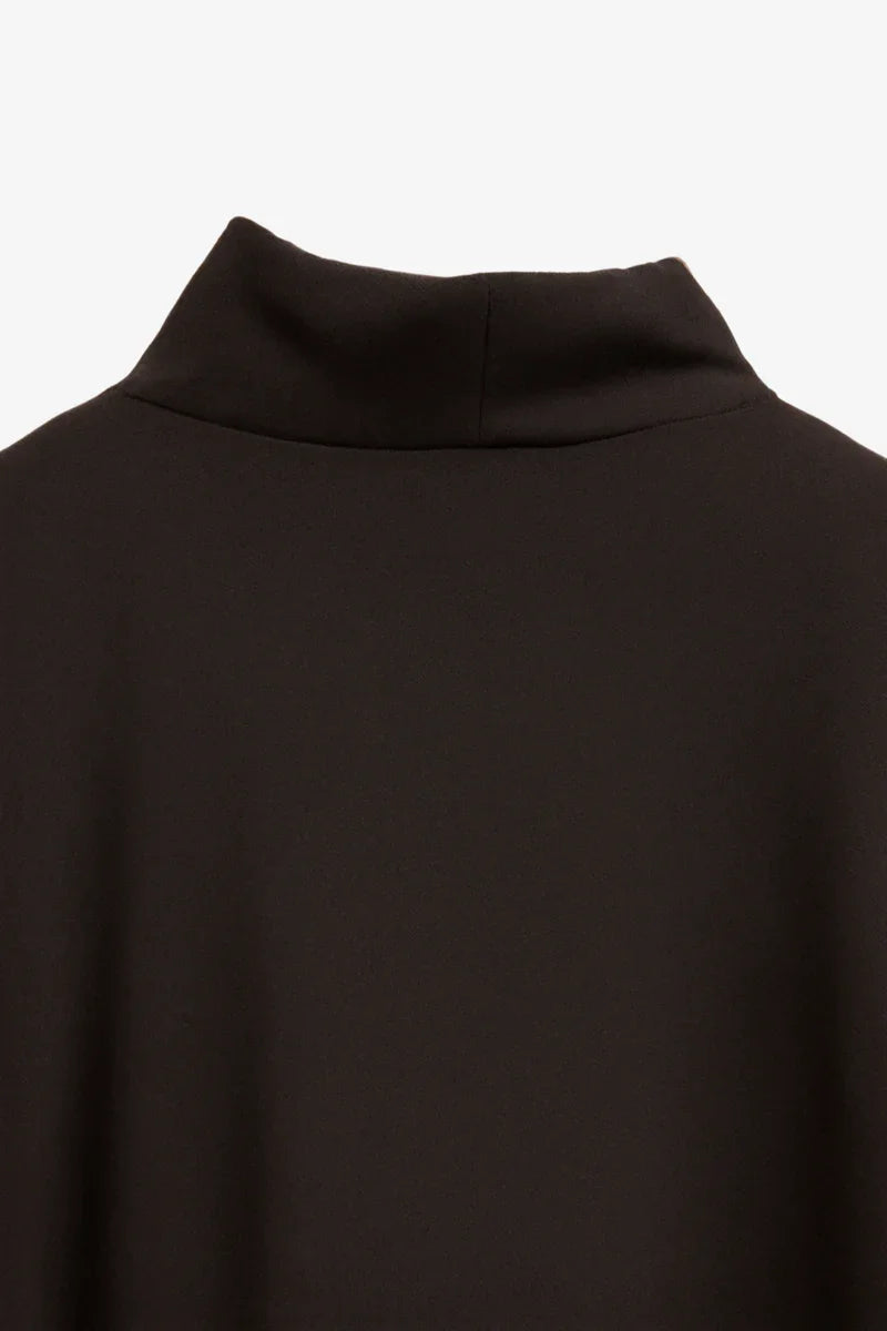 Black Crepe Blouse