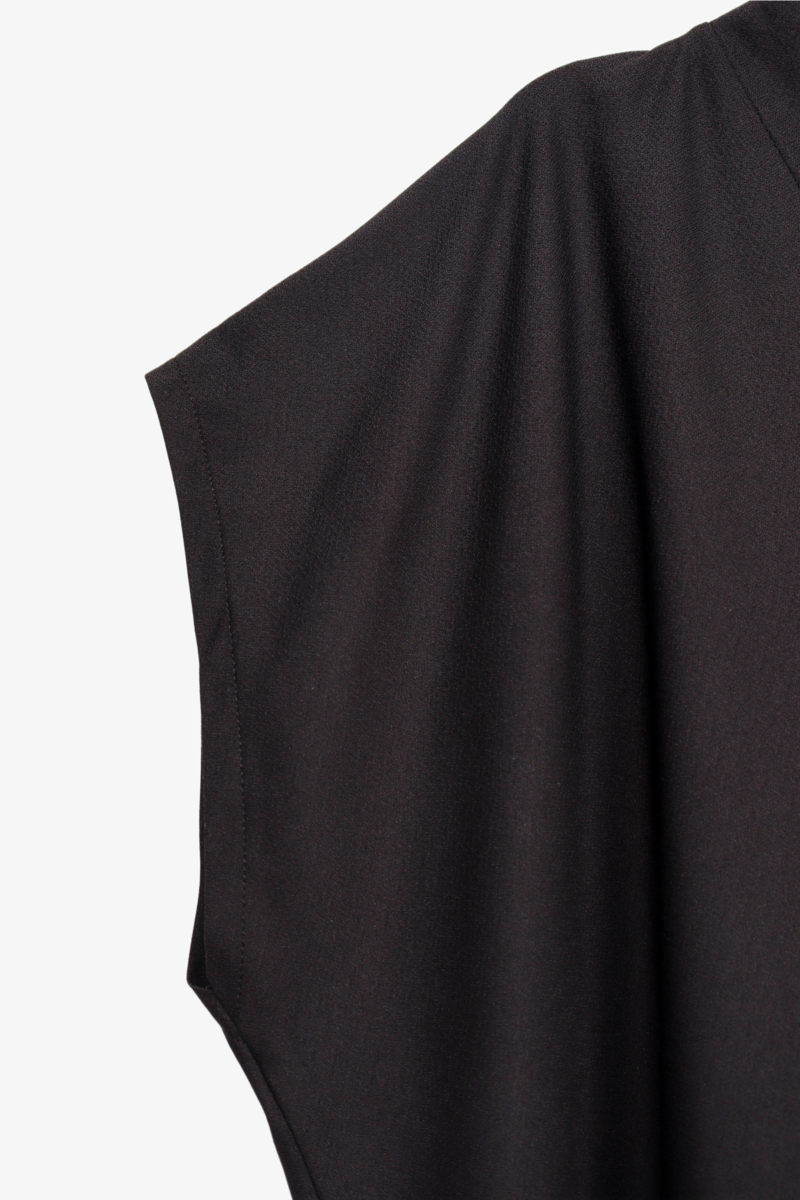 Black Crepe Blouse
