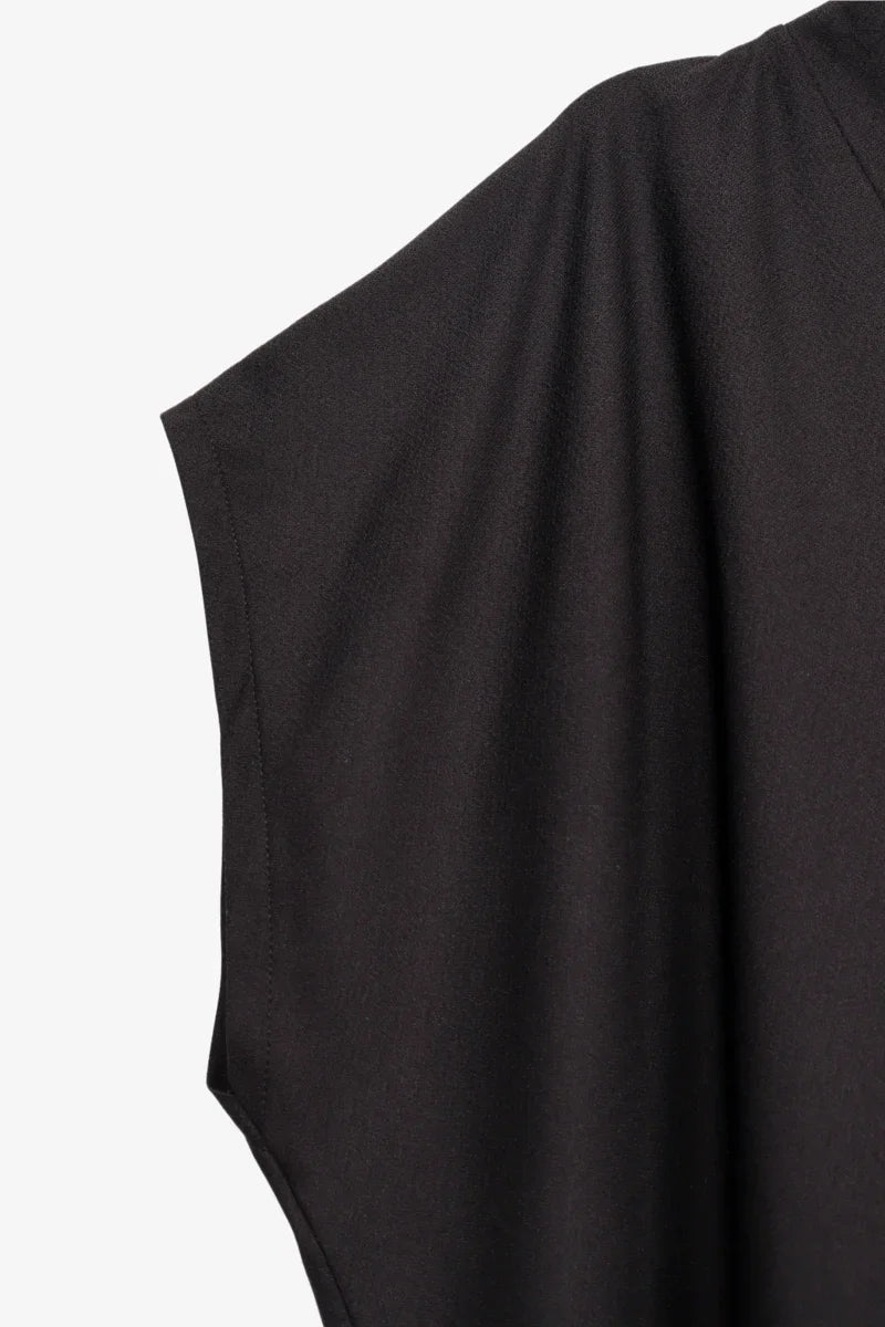 Black Crepe Blouse