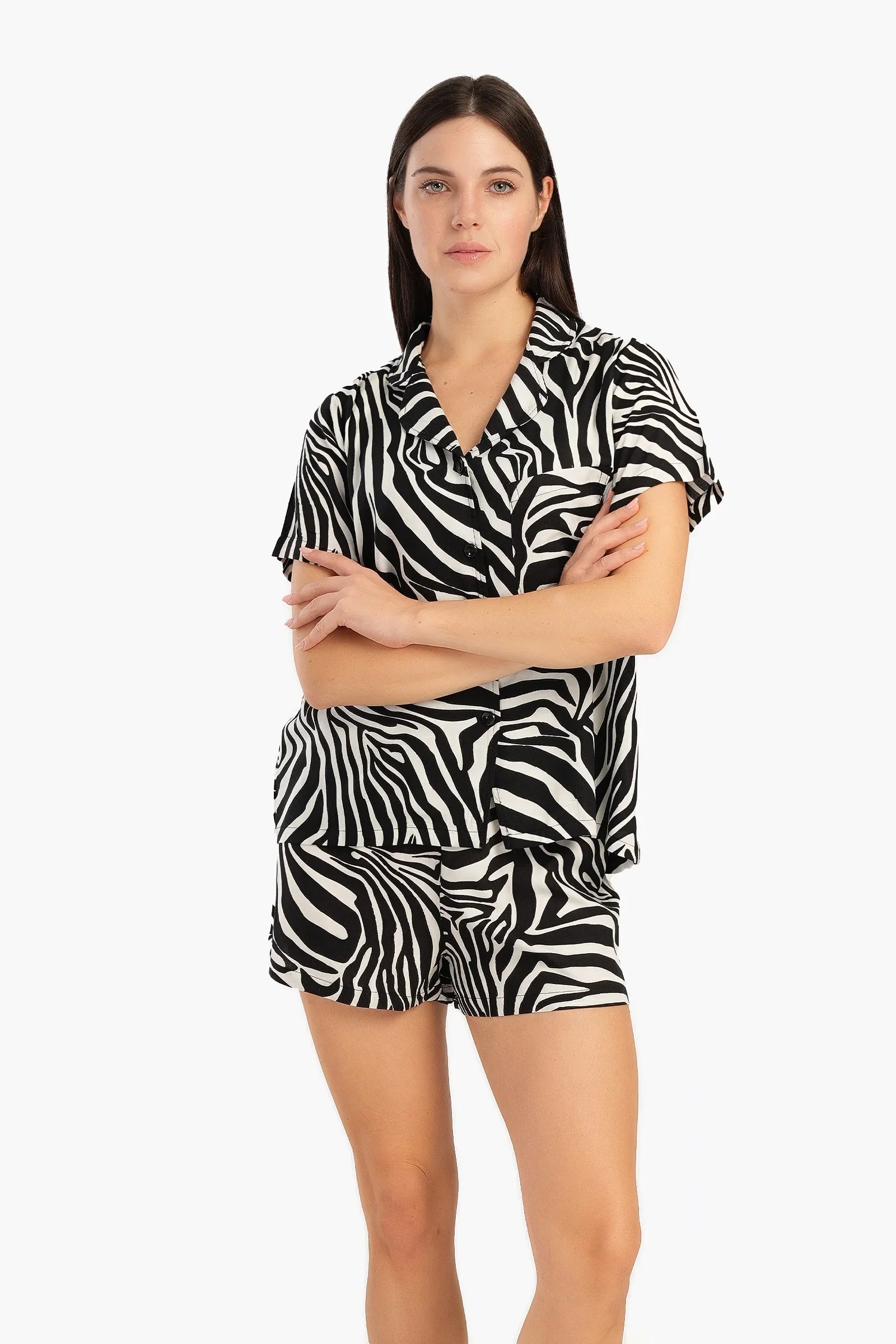 Zebra Pattern Pyjama Set