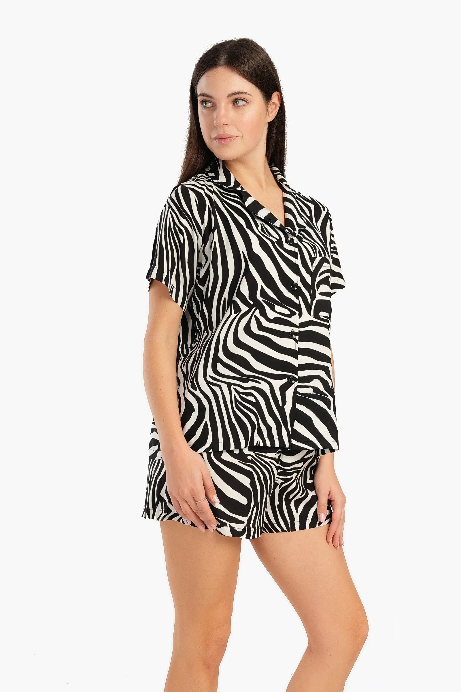Zebra Pattern Pyjama Set