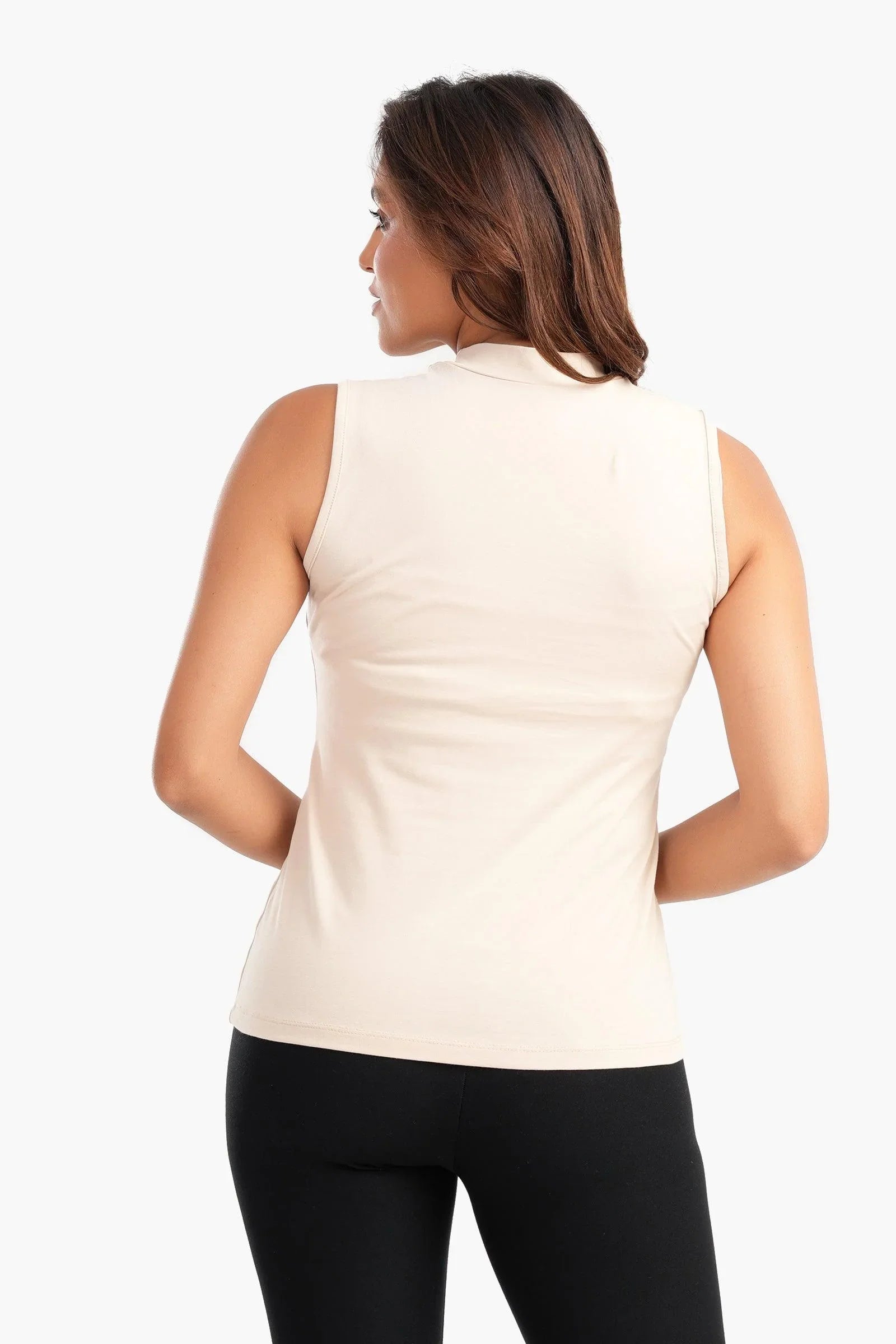 High Neck Slim Fit Top - Carina - كارينا