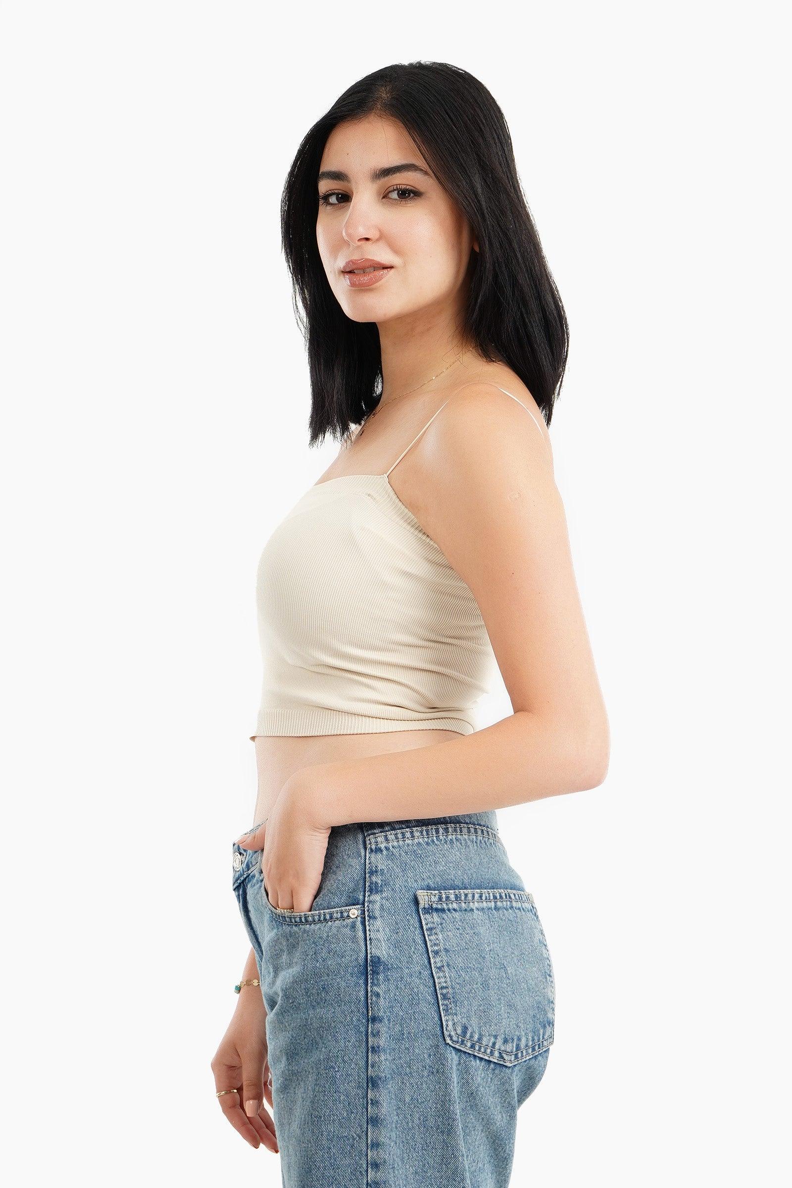 Spaghetti Straps Cropped Top - Carina - كارينا