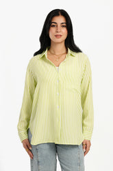 High Low Striped Shirt