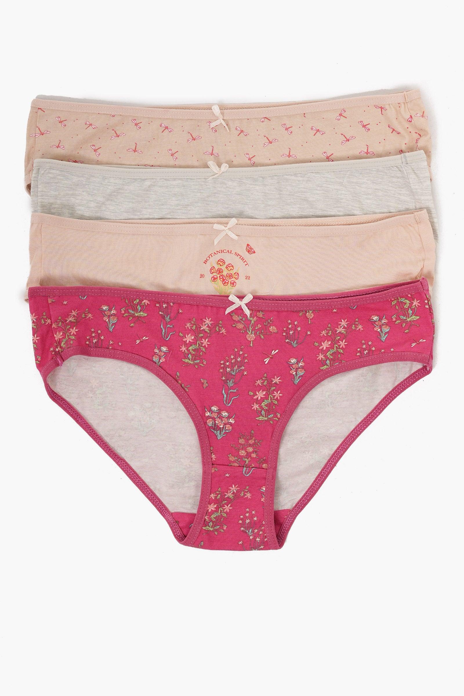 Pack of 7 Colored Bikini Panties - Carina - كارينا