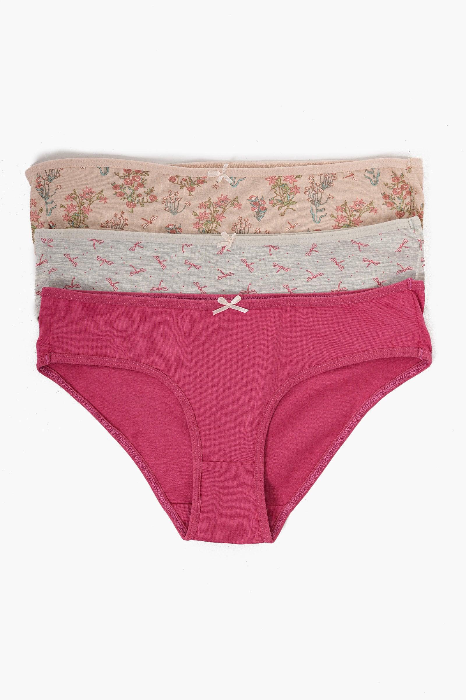 Pack of 7 Colored Bikini Panties - Carina - كارينا