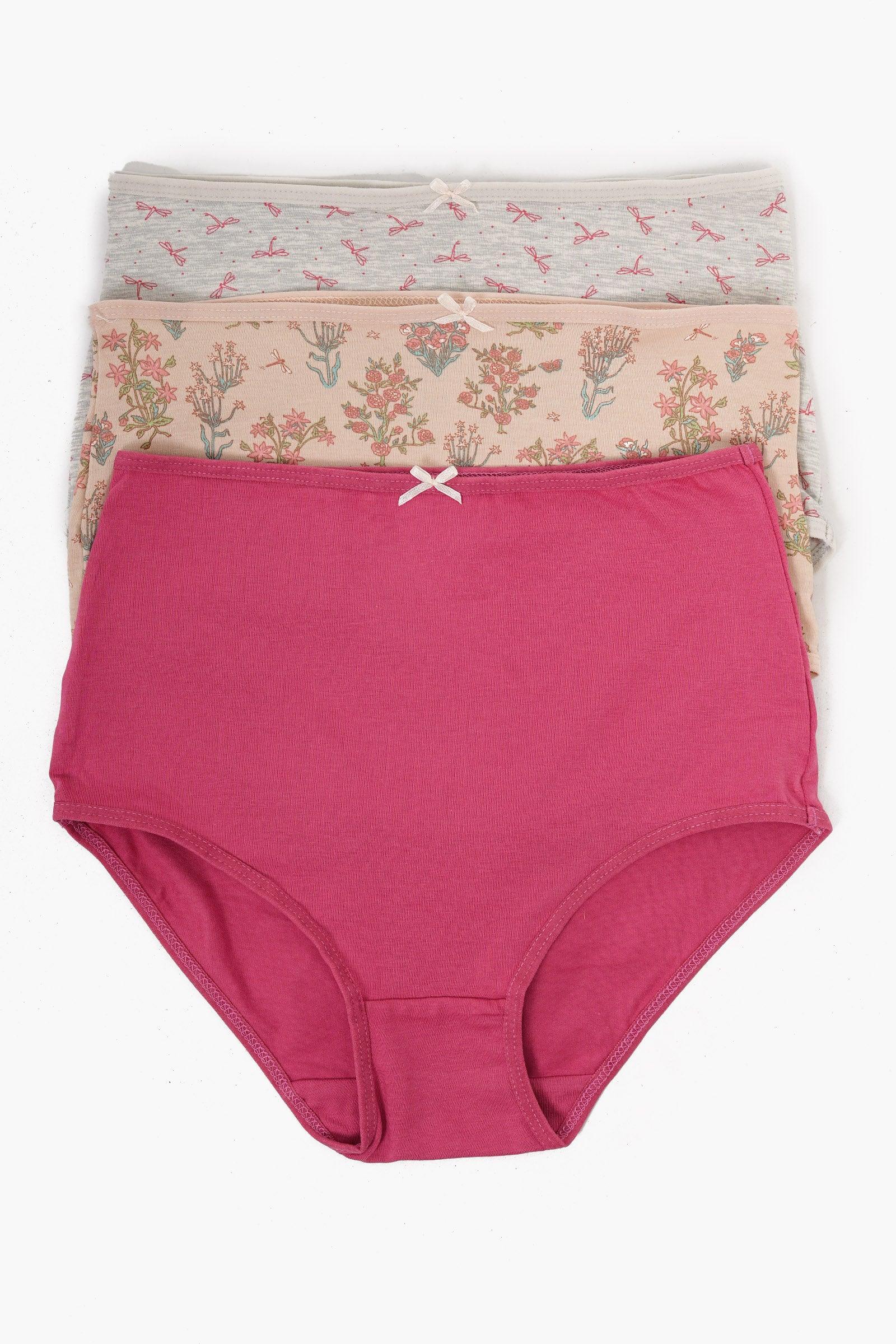 Pack of 7 Colored Full Brief Panties - Carina - كارينا